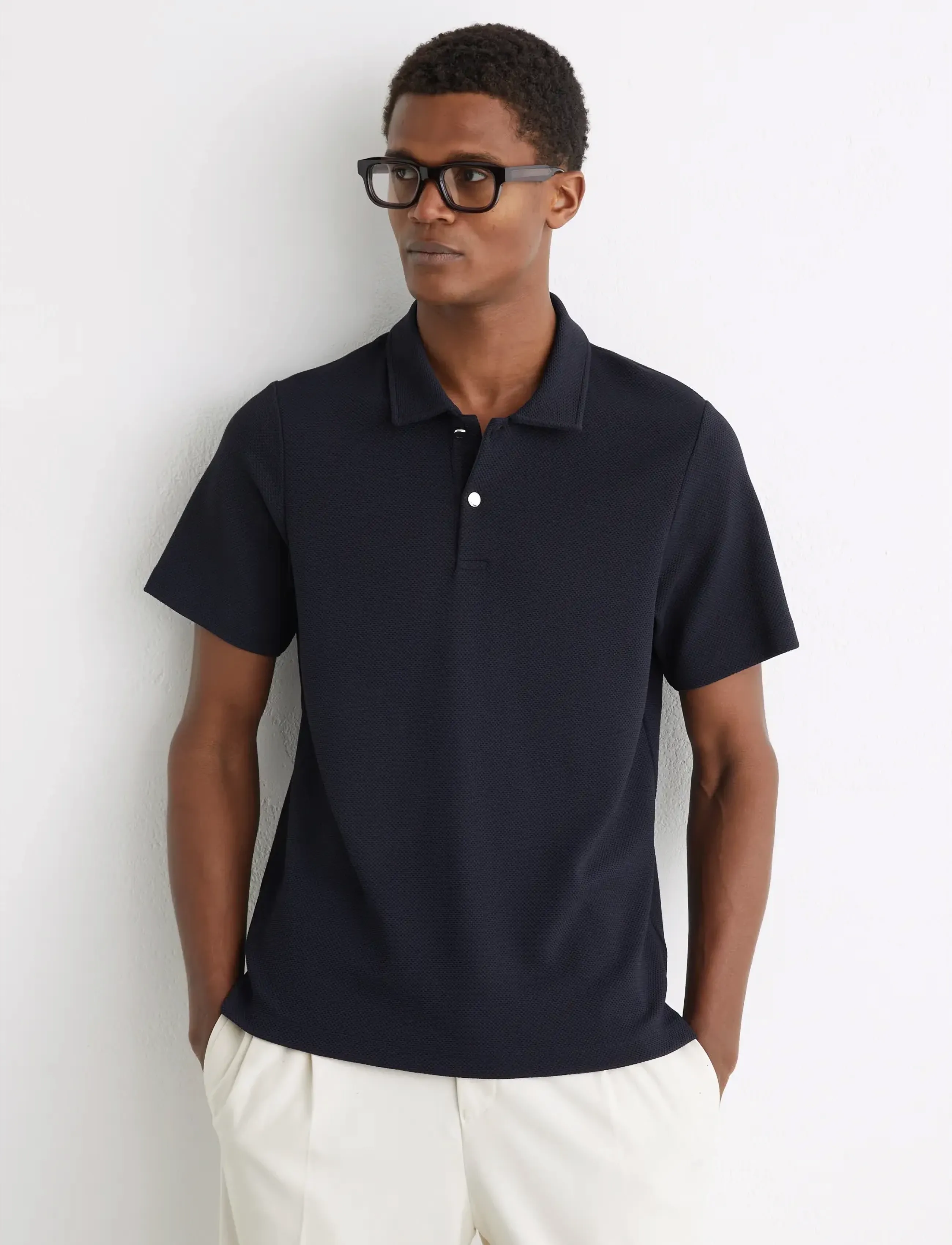 Reiss KENNEDY - Polosärgid - NAVY / black