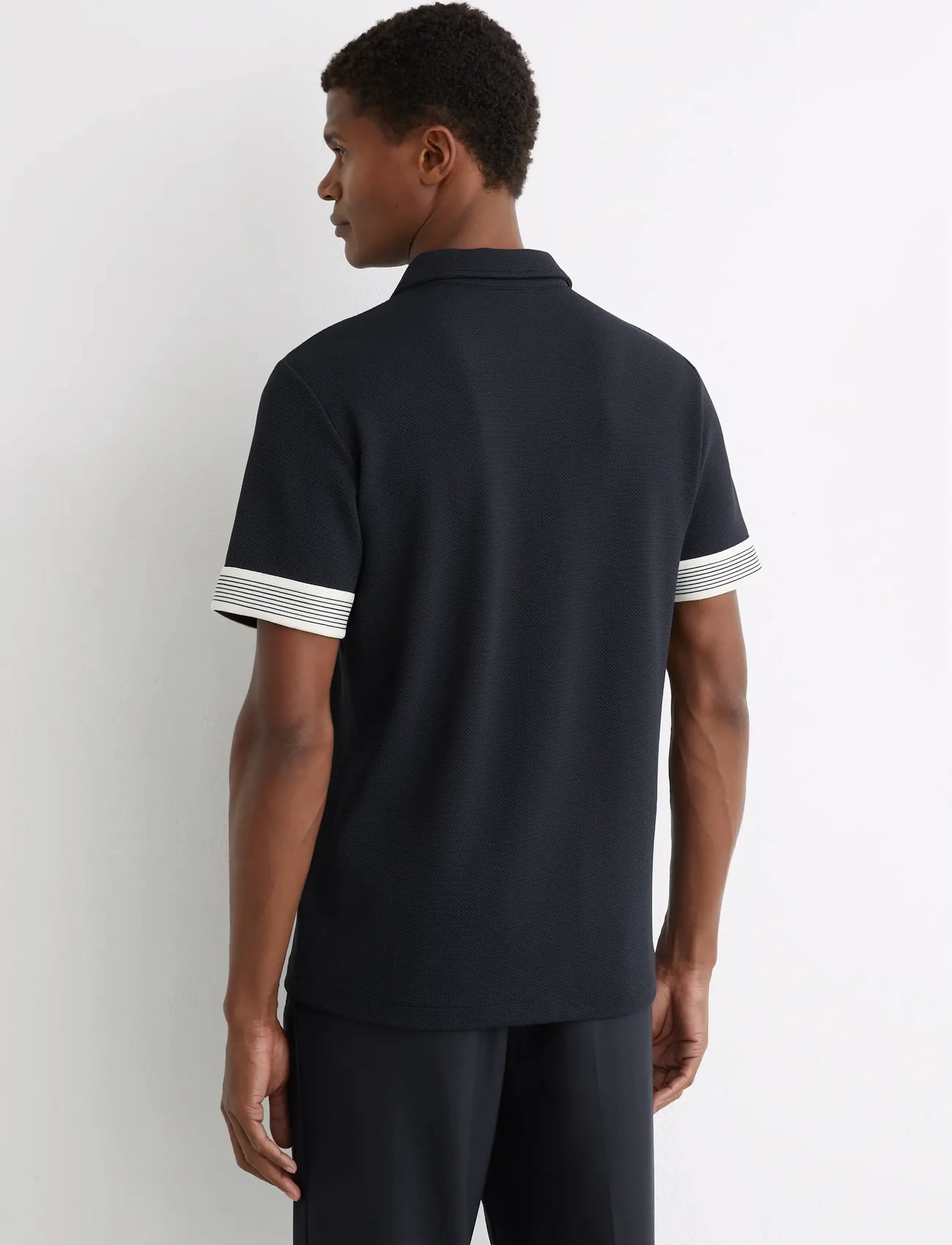 Reiss - BRUNO - lühikeste varrukatega polod - navy - 2