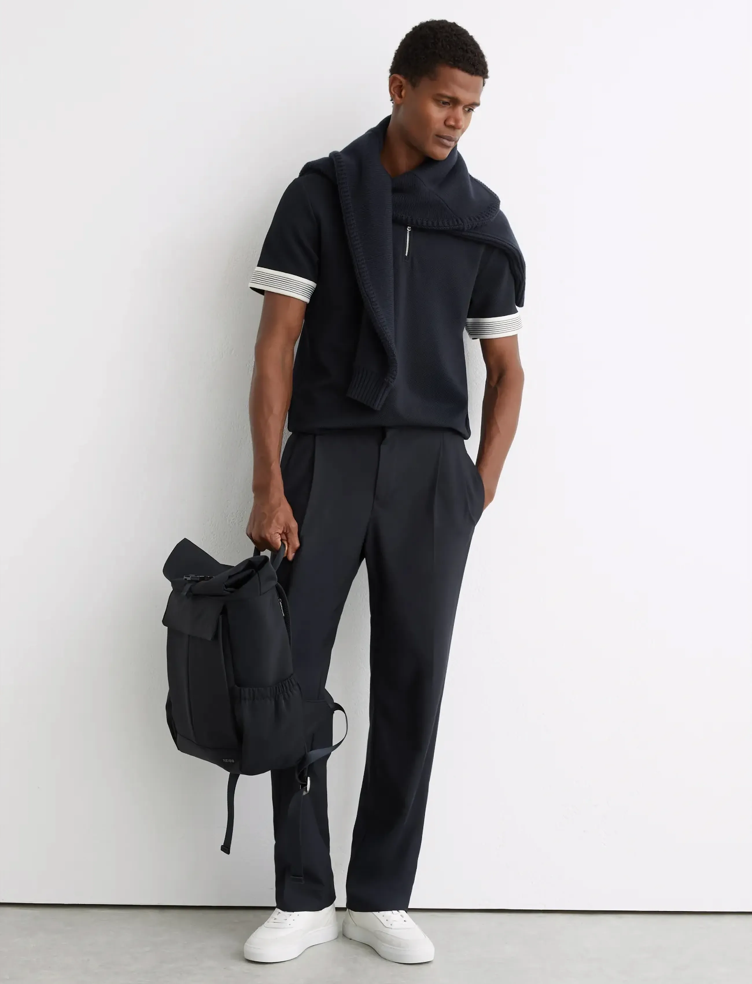 Reiss - BRUNO - lühikeste varrukatega polod - navy - 3