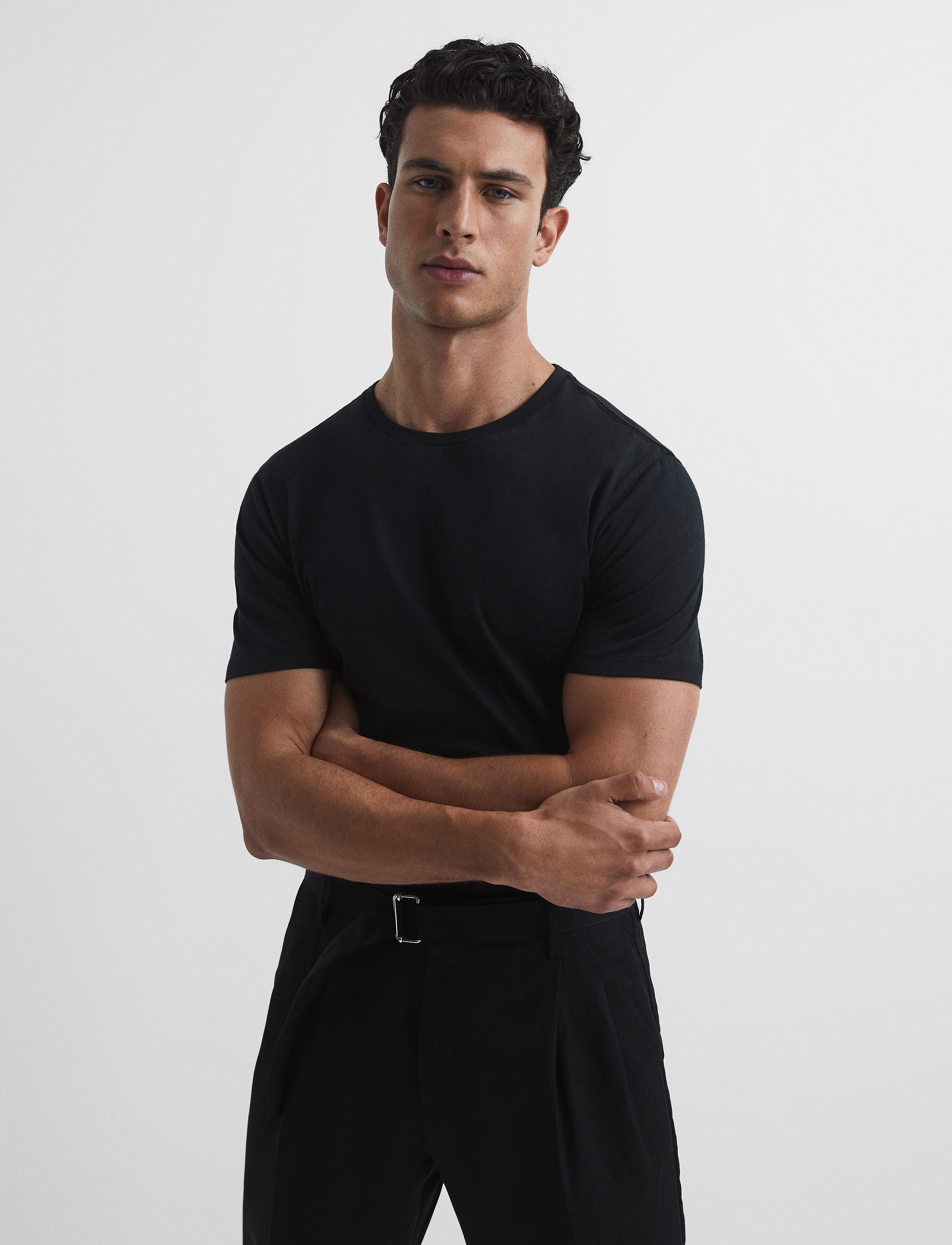 Reiss BLESS - T-Shirts - BLACK / black