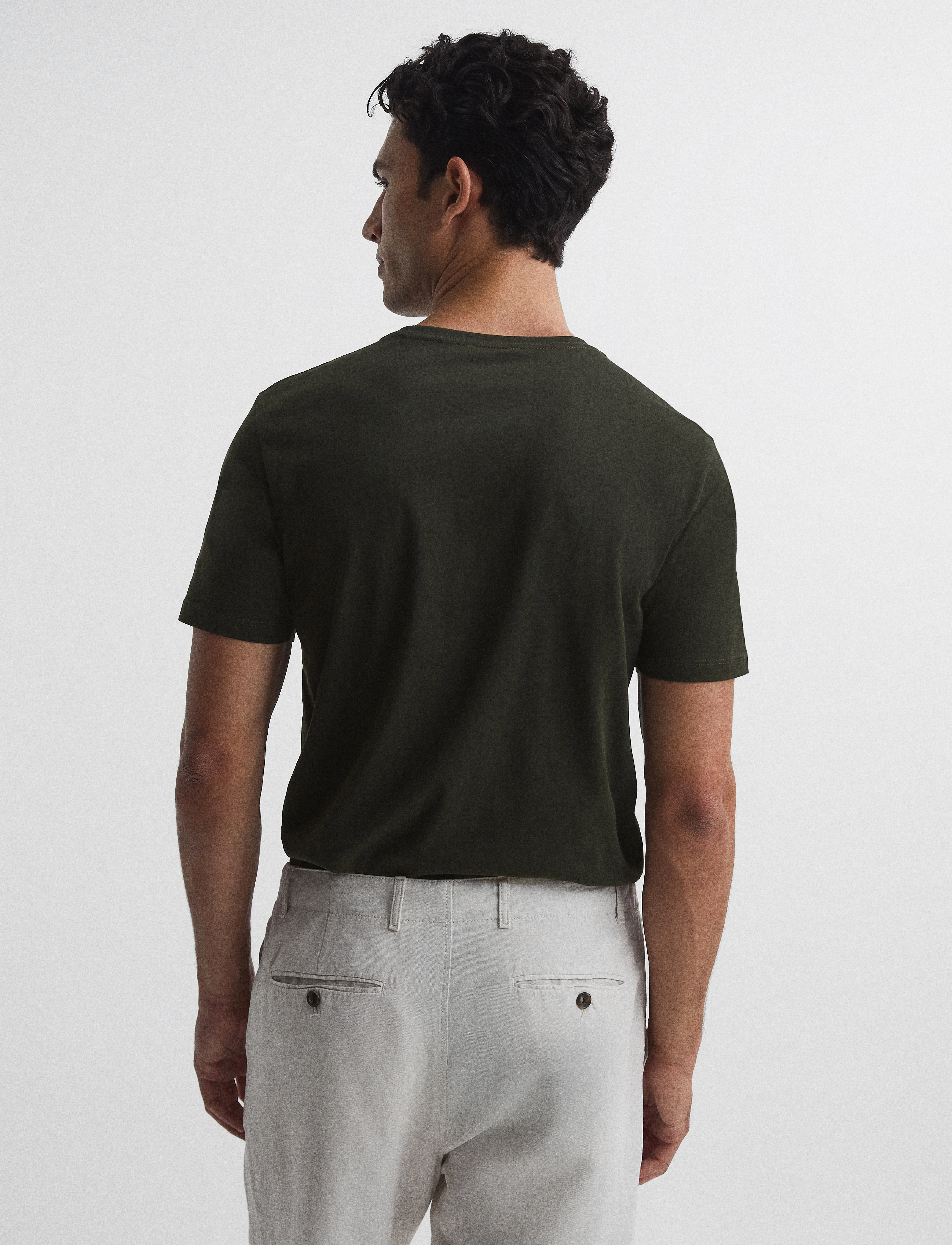 Reiss - BLESS - lühikeste varrukatega t-särgid - oxidised green - 3