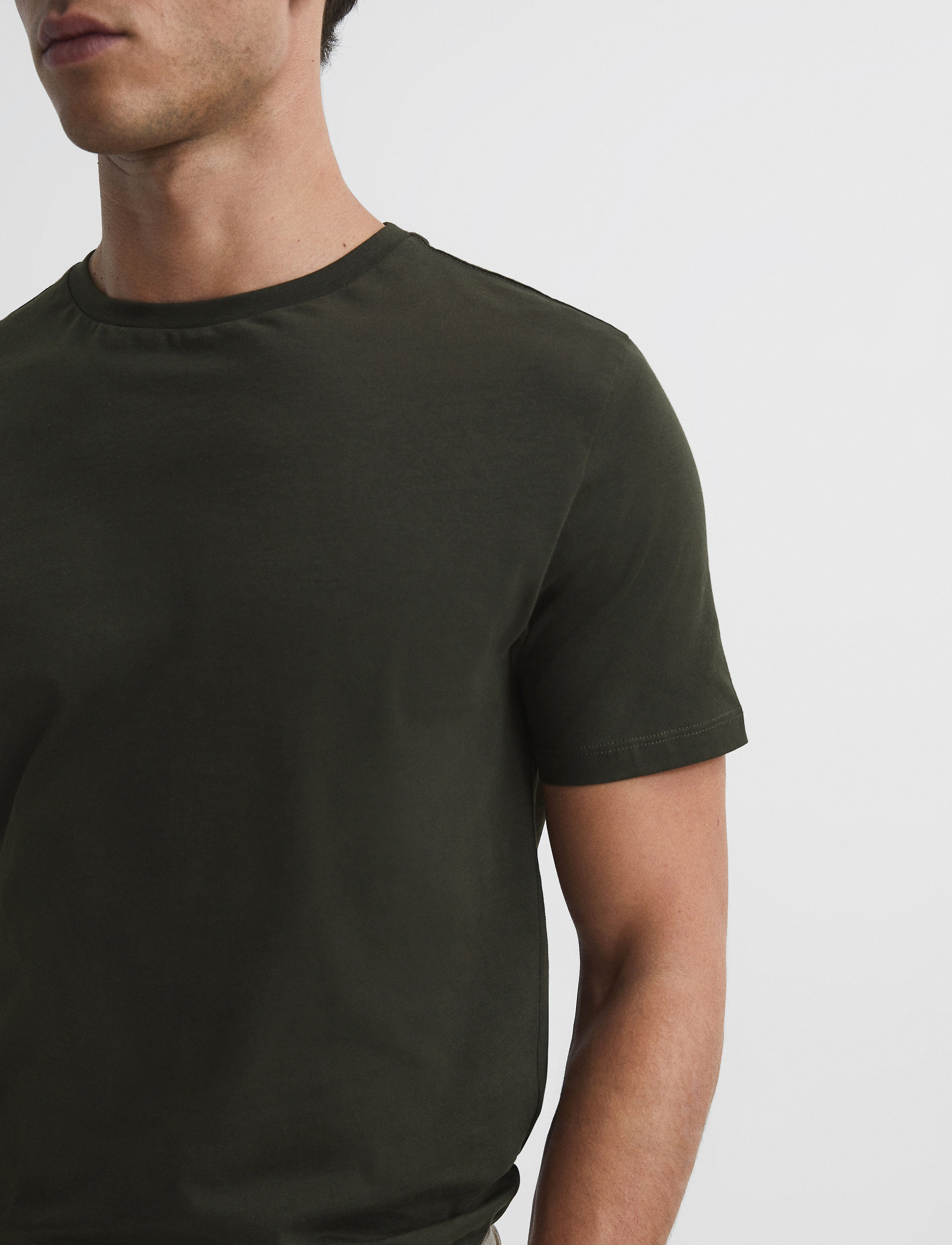 Reiss - BLESS - lühikeste varrukatega t-särgid - oxidised green - 4