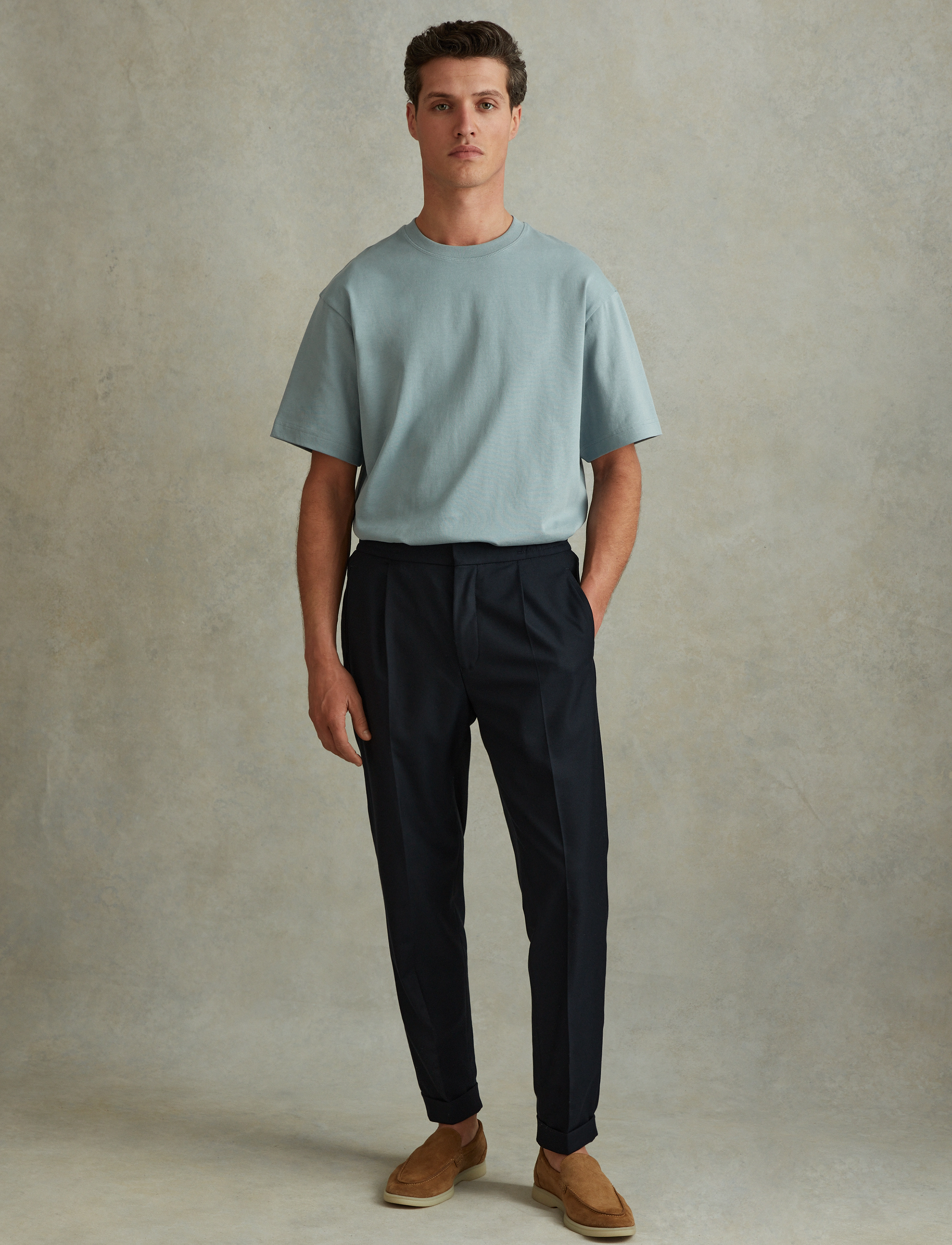 Reiss - TATE - faded denim - 4
