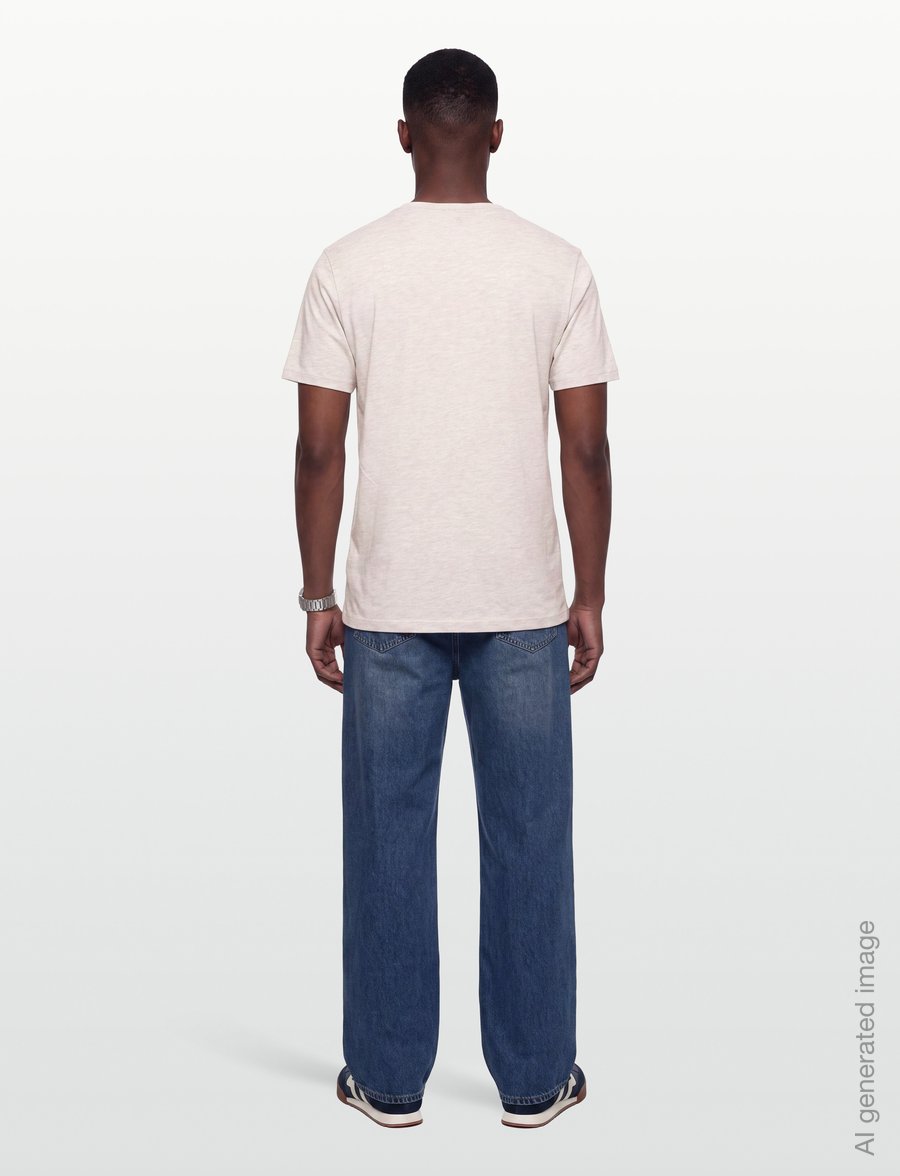 Reiss - BLESS - lühikeste varrukatega t-särgid - wheat melange - 4