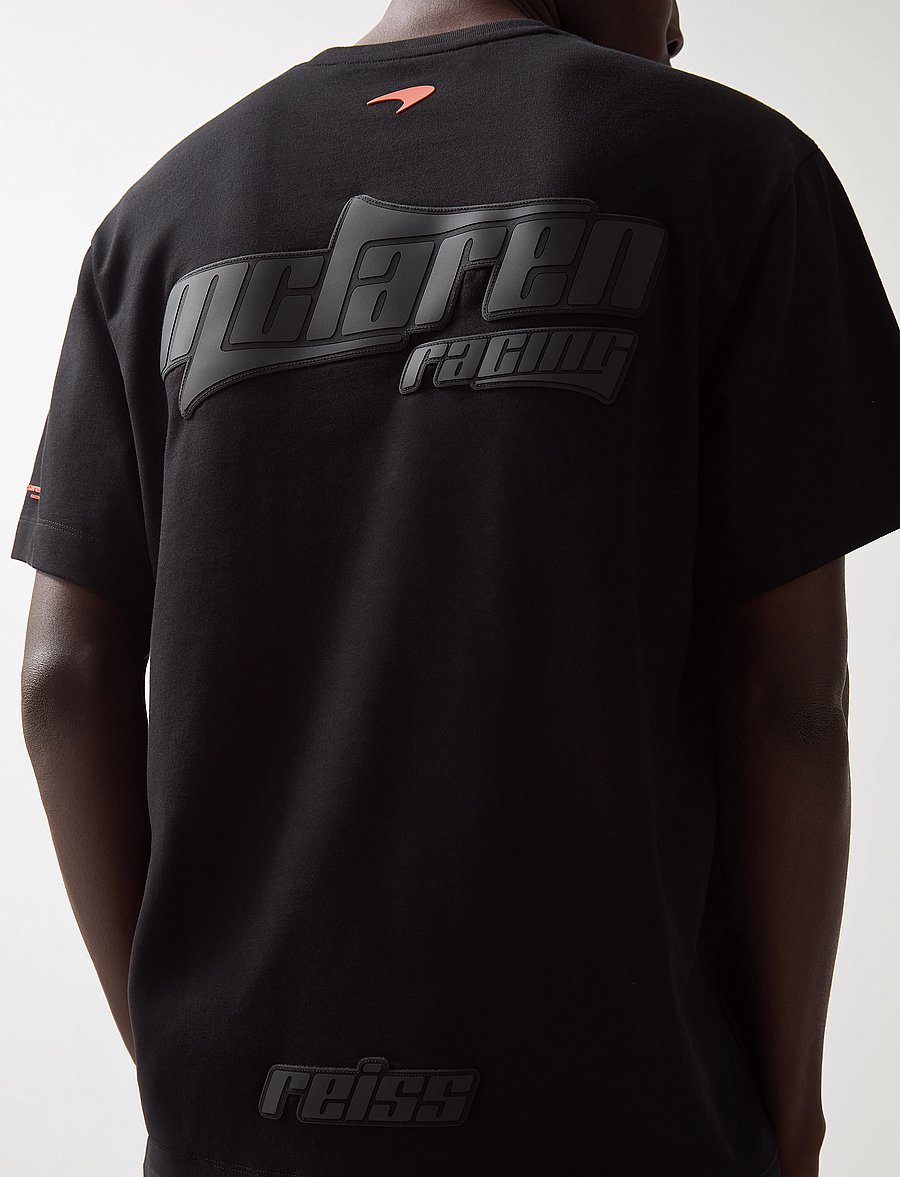 Reiss - NAKATA - kurzärmelige t-shirts - black - 2