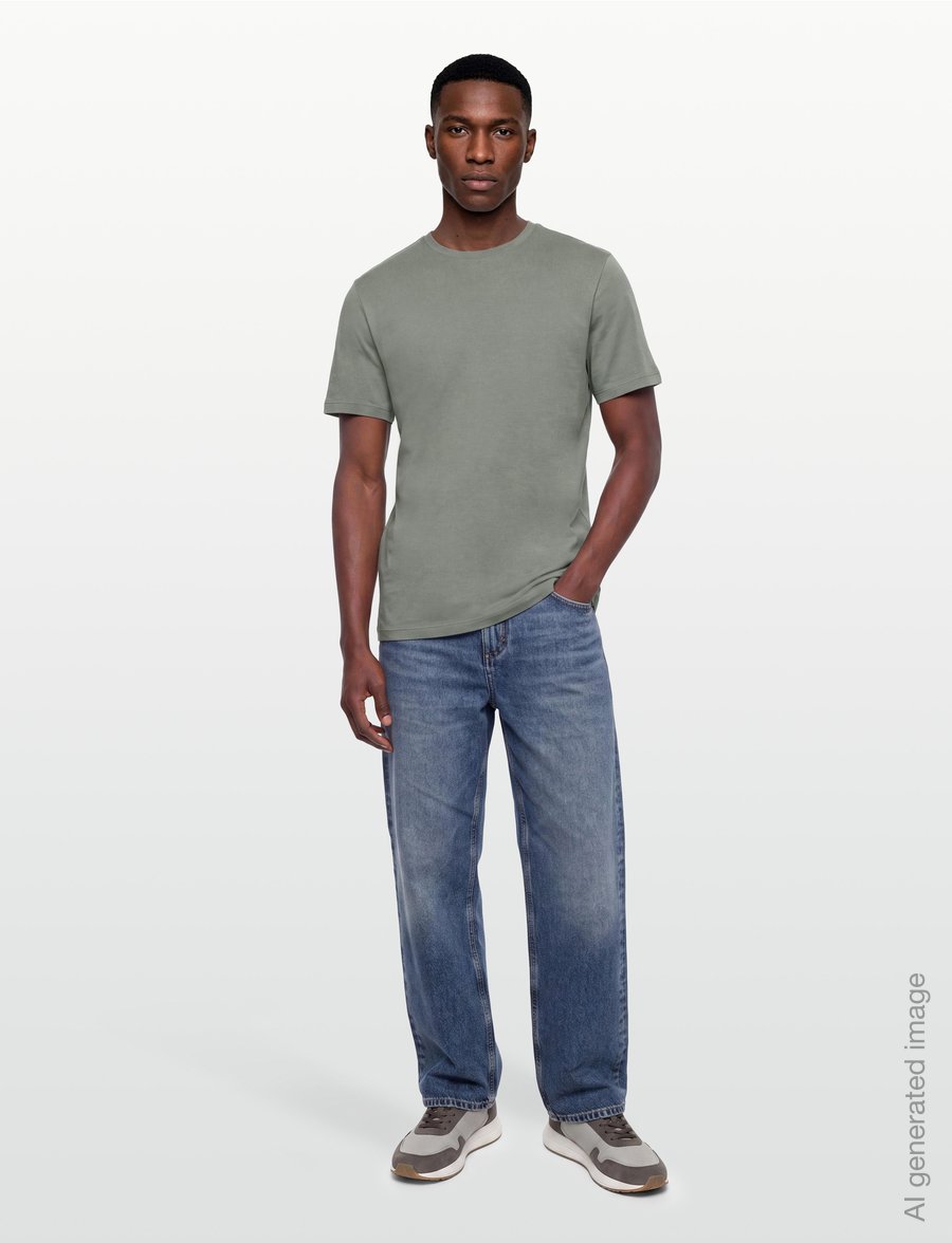 Reiss - BLESS - lühikeste varrukatega t-särgid - dark sage - 0