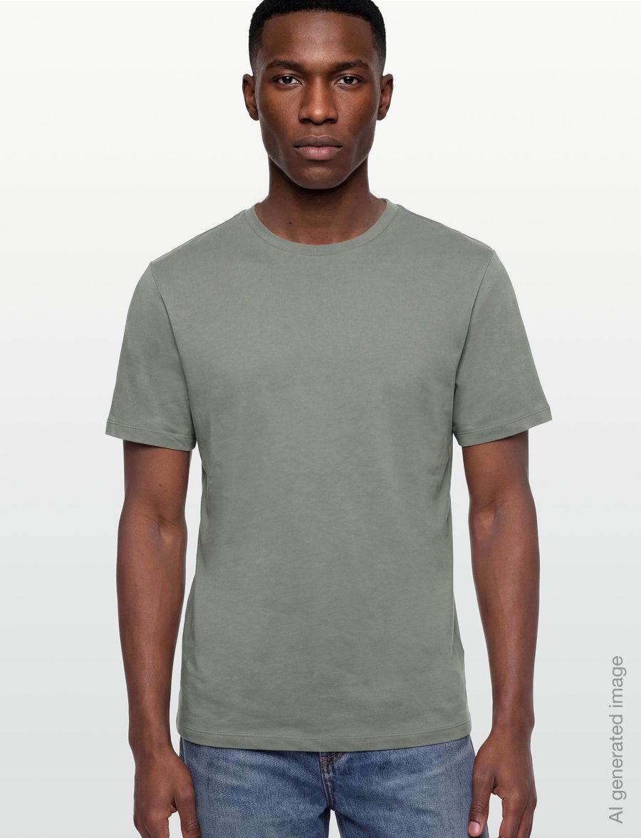 Reiss - BLESS - lühikeste varrukatega t-särgid - dark sage - 3