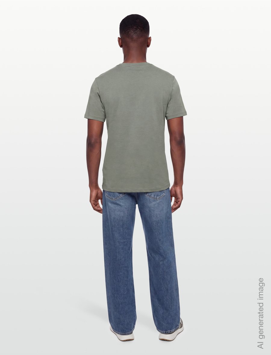 Reiss - BLESS - lühikeste varrukatega t-särgid - dark sage - 4