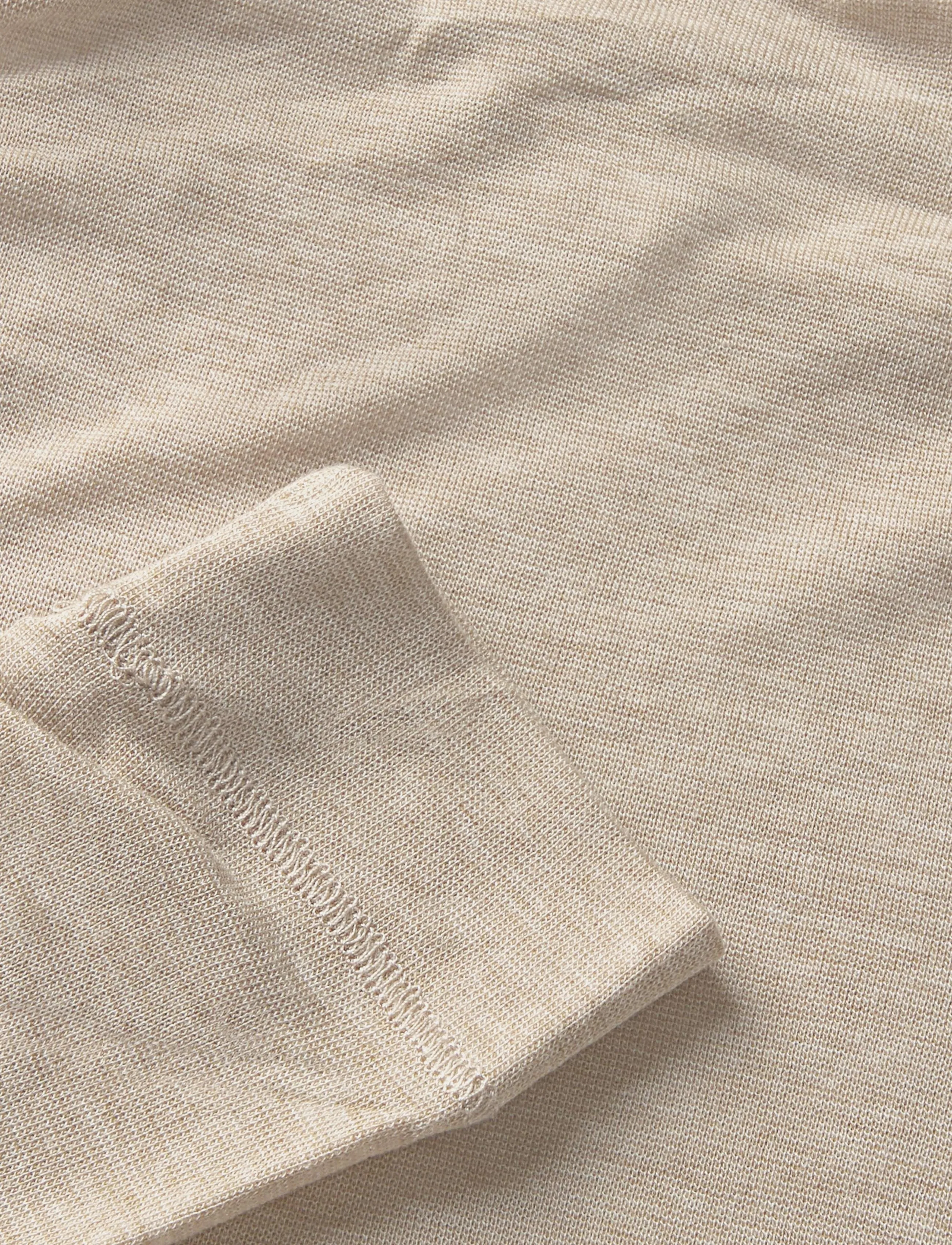 Reiss - HEIDI LONG SLEEVE RUCHED TEE - polotröjor - oatmeal neutral - 2