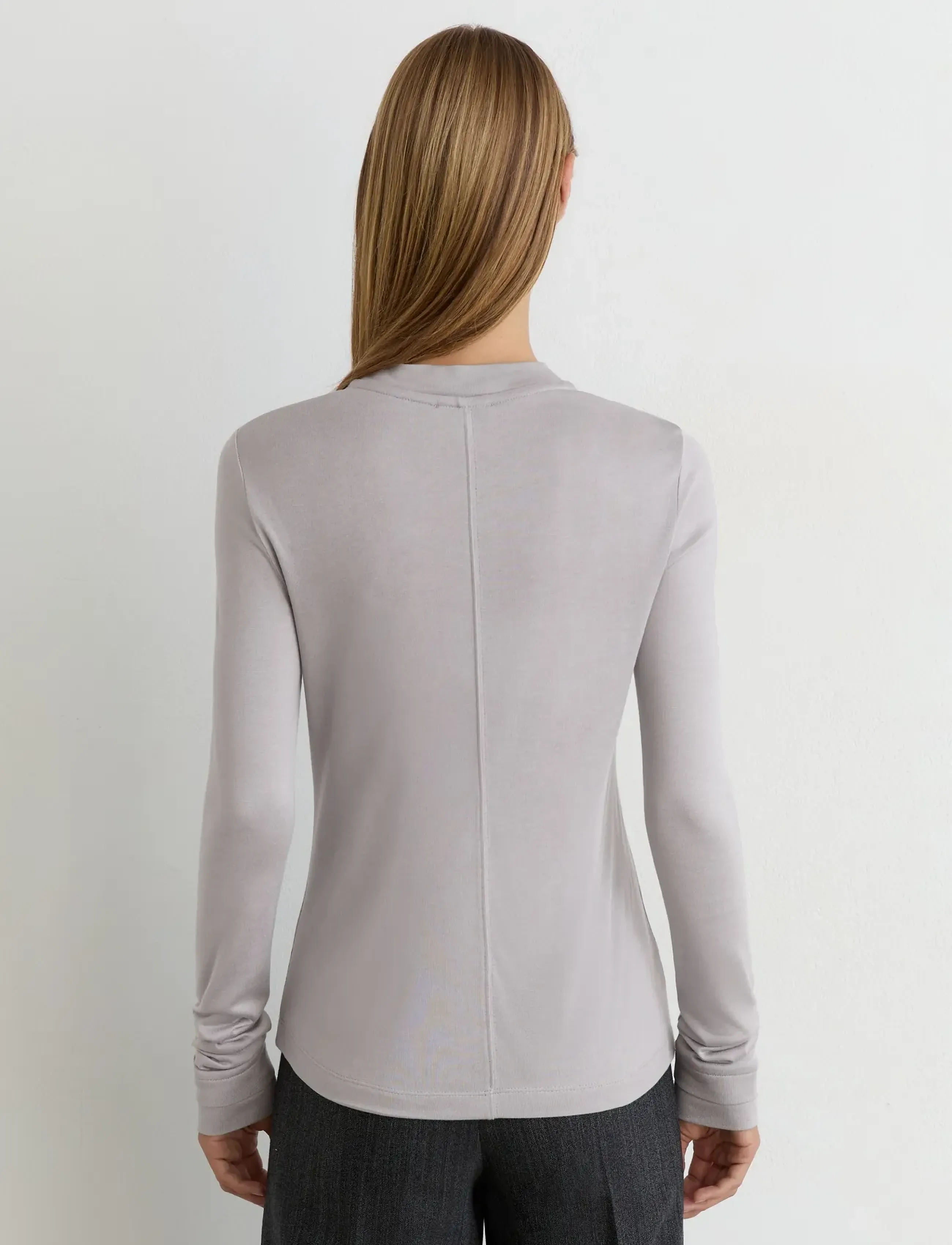 Reiss - BRODY LONG SLEEVE TOP - long-sleeved tops - light grey - 3