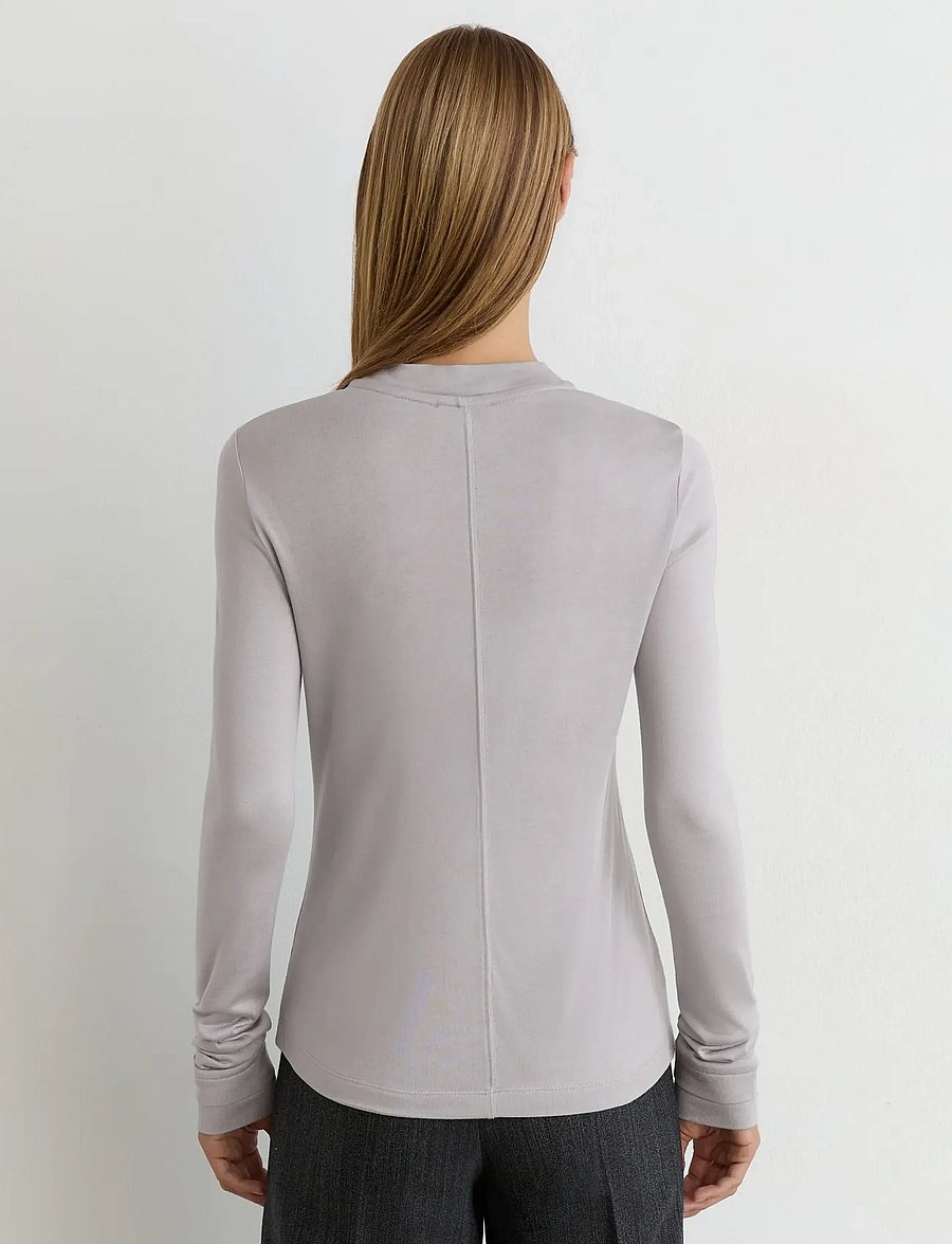 Reiss - BRODY LONG SLEEVE TOP - long-sleeved tops - light grey - 3