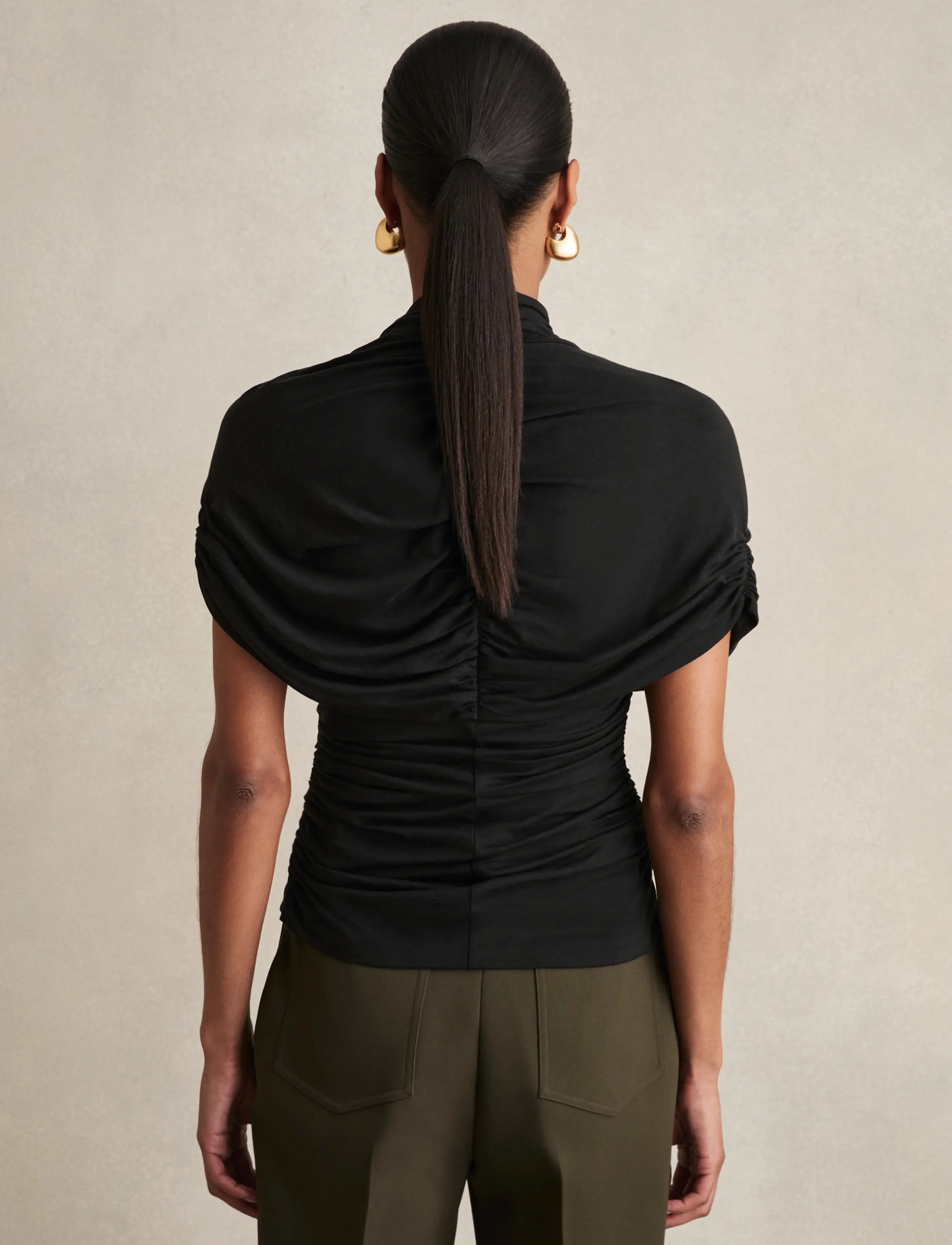 Reiss - ZURI - t-shirts - black - 3