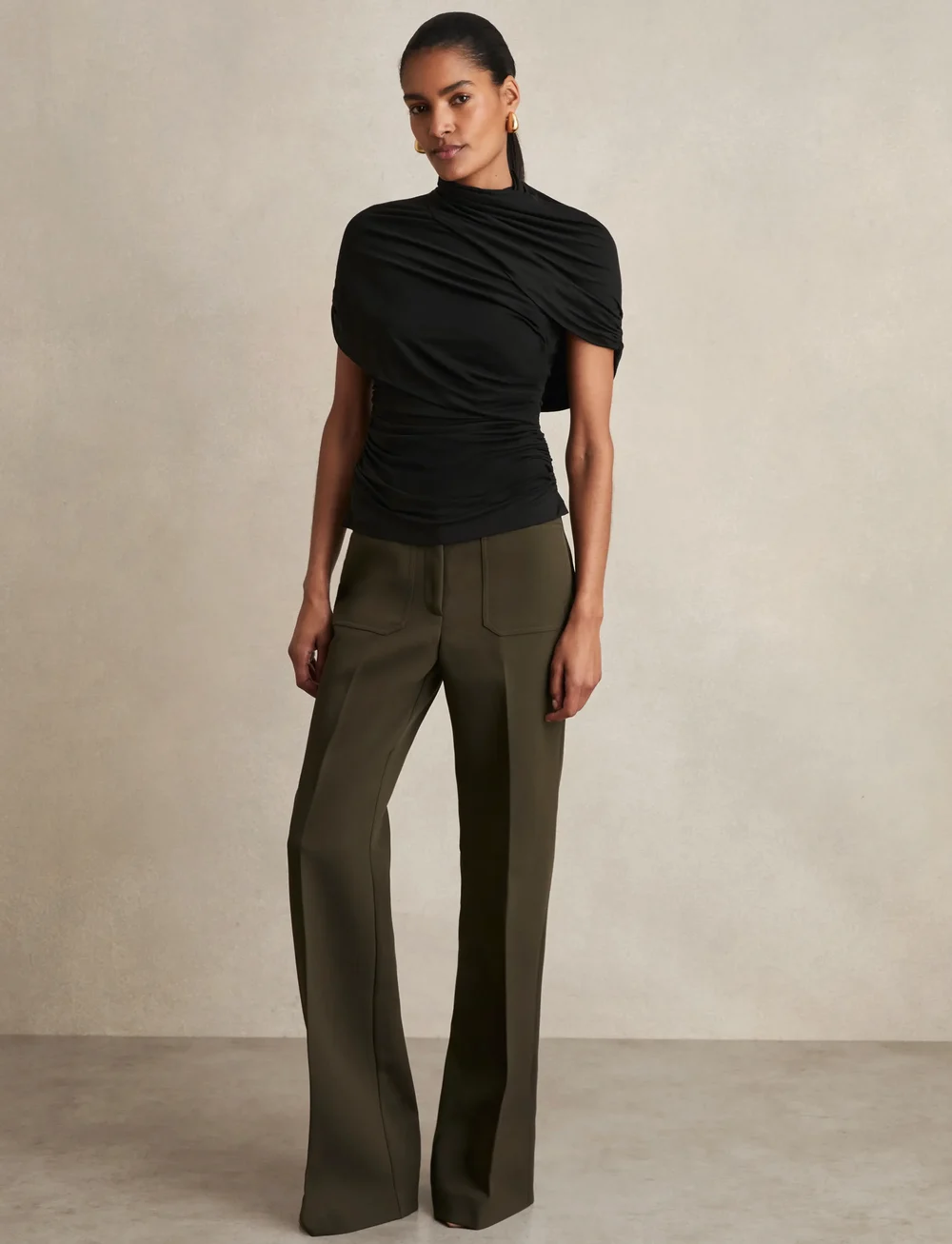 Reiss - ZURI - t-shirts - black - 4