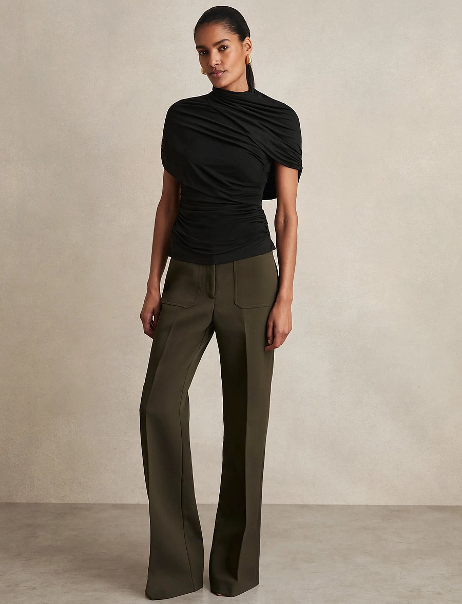 Reiss - ZURI - t-shirts - black - 4