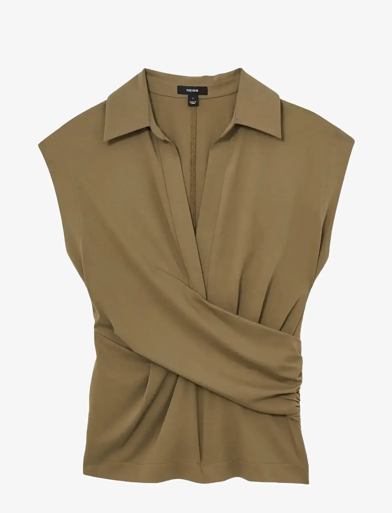 Reiss - JEAN - sleeveless blouses - khaki green - 0