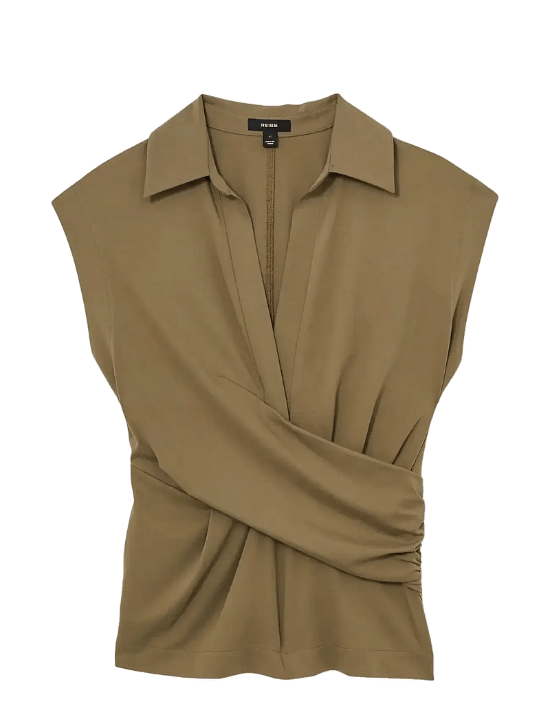 Reiss - JEAN - varrukateta pluusid - khaki green - 1