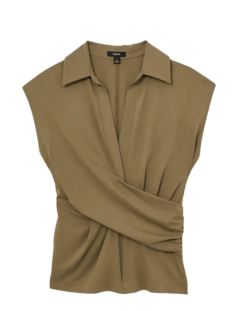 Reiss - JEAN - Ärmellose blusen - khaki green - 1