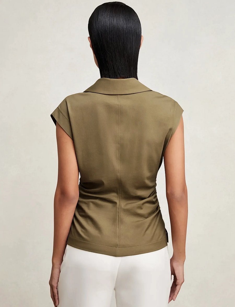 Reiss - JEAN - Ärmellose blusen - khaki green - 2