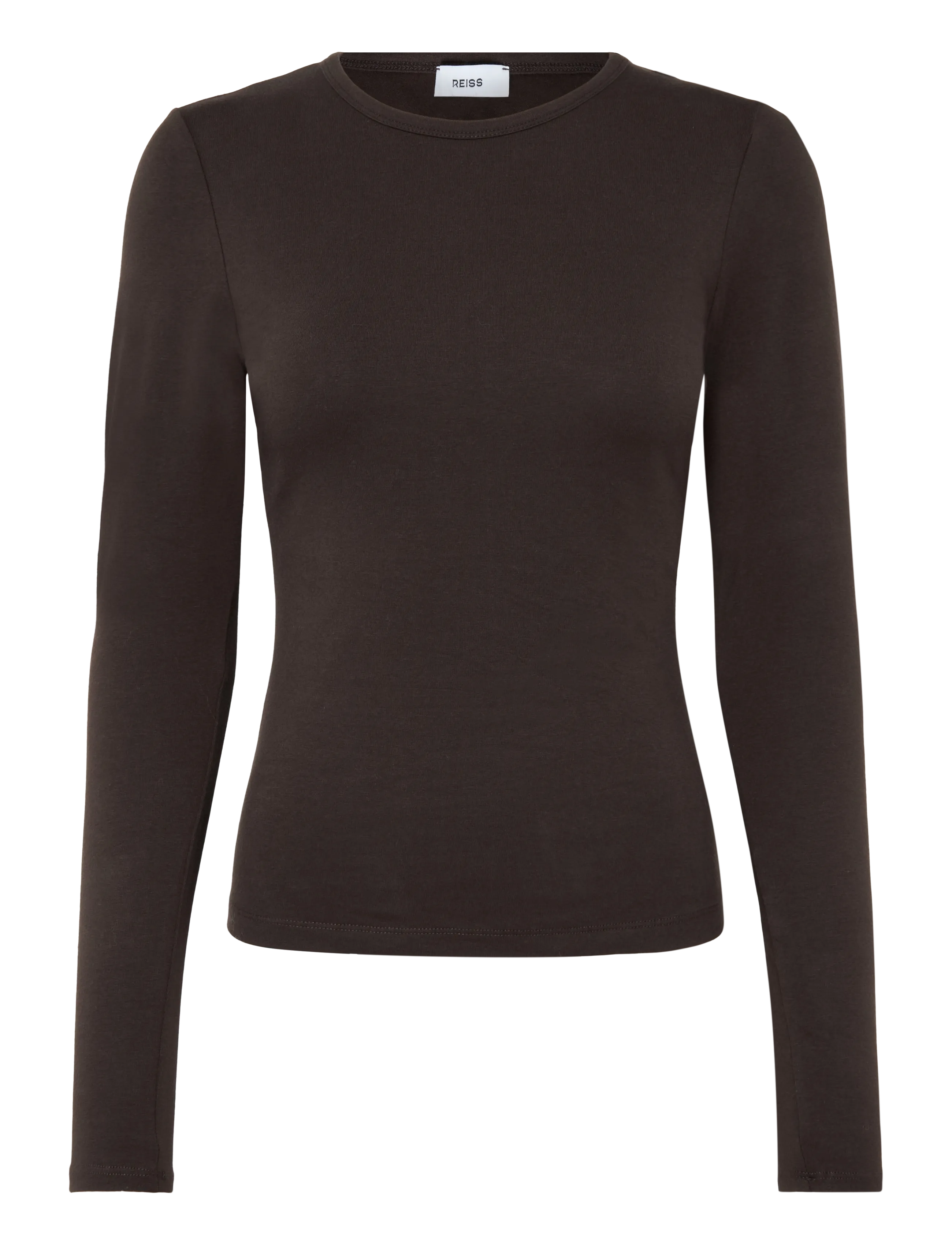Reiss JADA LONG SLEEVE TOP - Reiss - XCHOCOLATE / brown