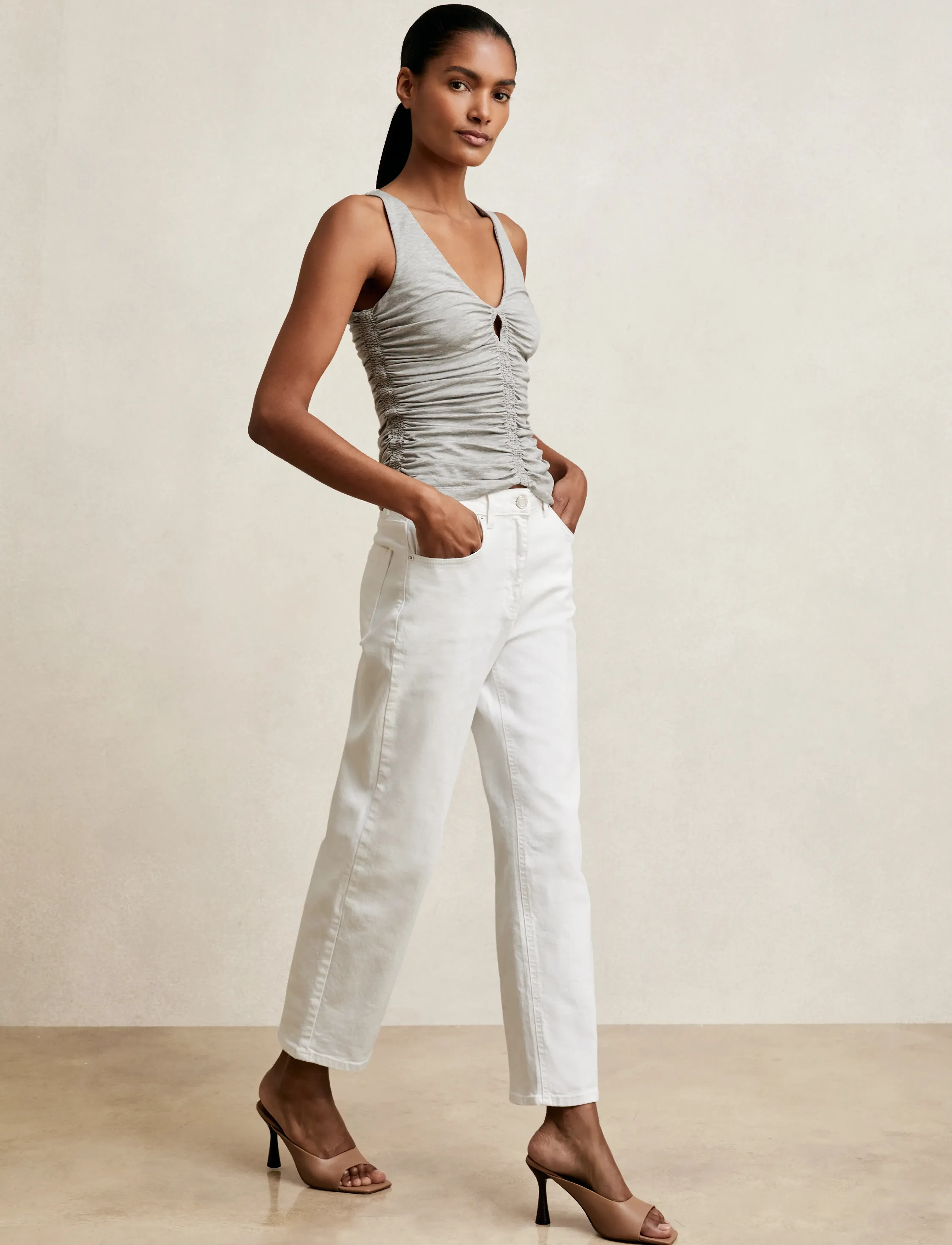 Reiss - VINNY - Ärmellose tops - silver grey - 4