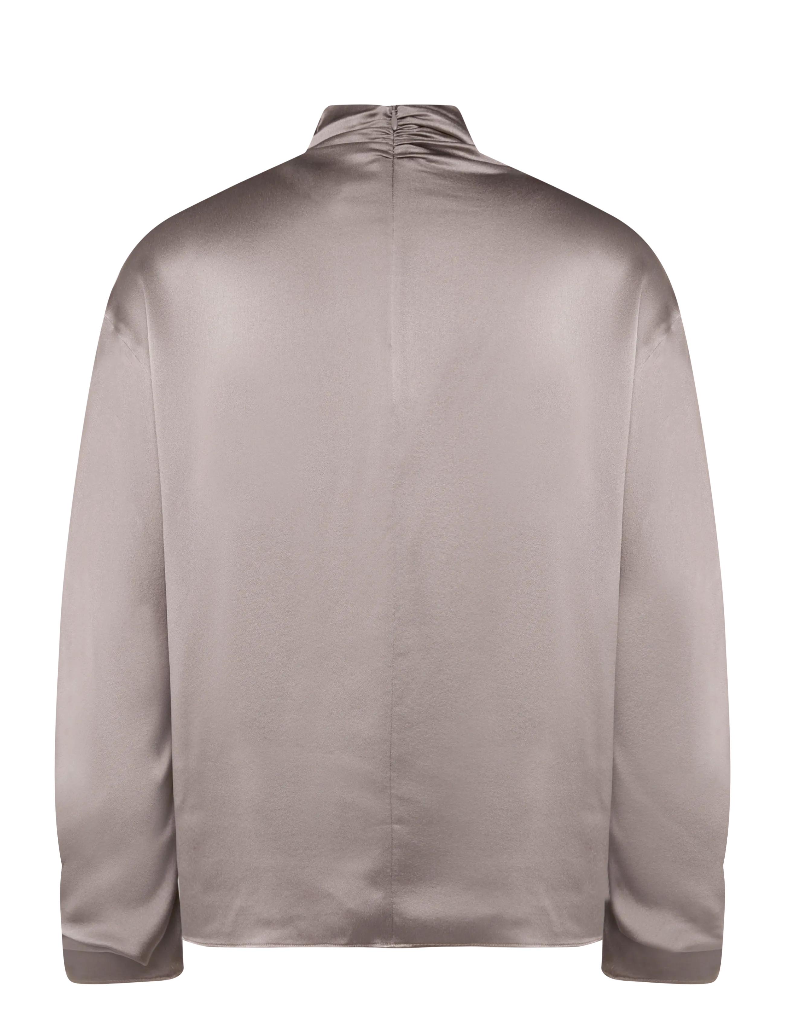 Reiss - MEENA HIGH NECK SILK SHIRT - pikkade varrukatega särgid - neutral - 1