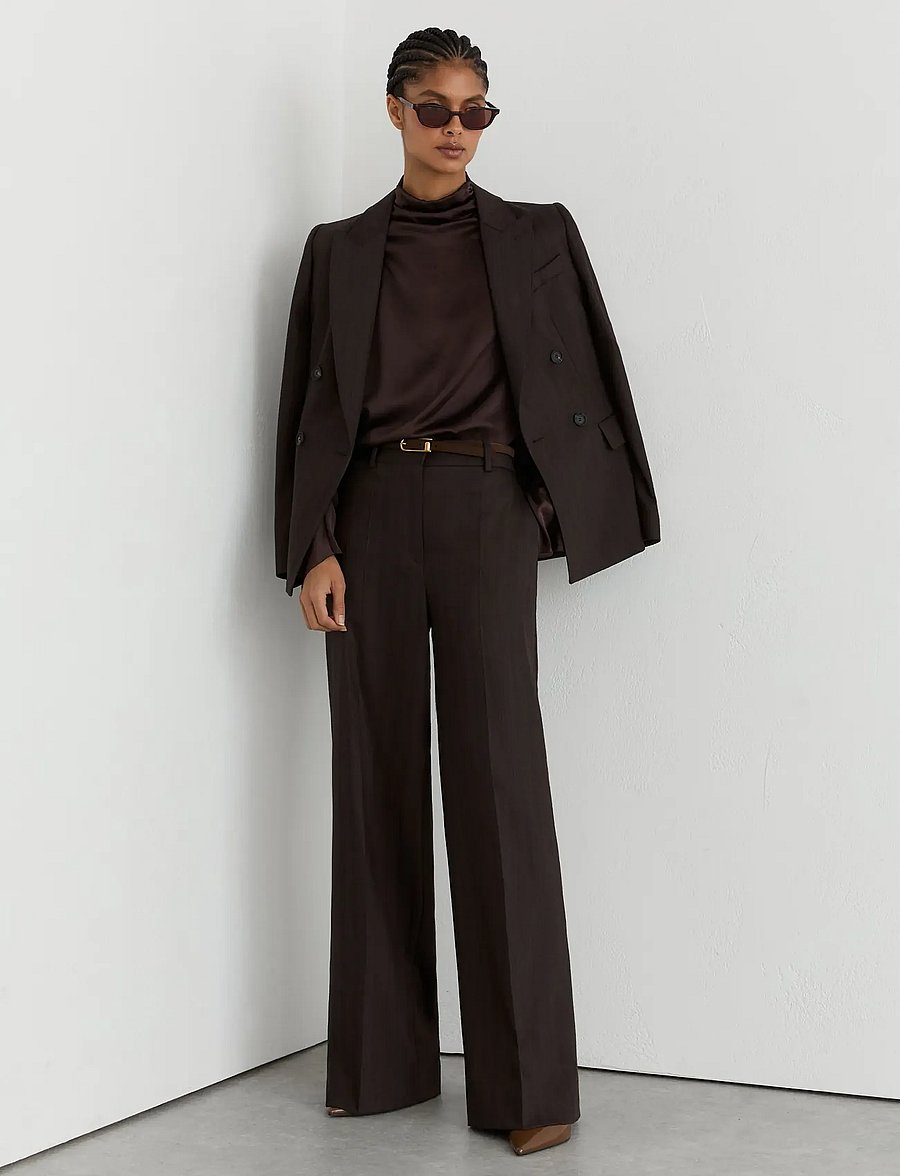 Reiss - MEENA HIGH NECK SILK SHIRT - pikkade varrukatega särgid - grape burgundy - 3