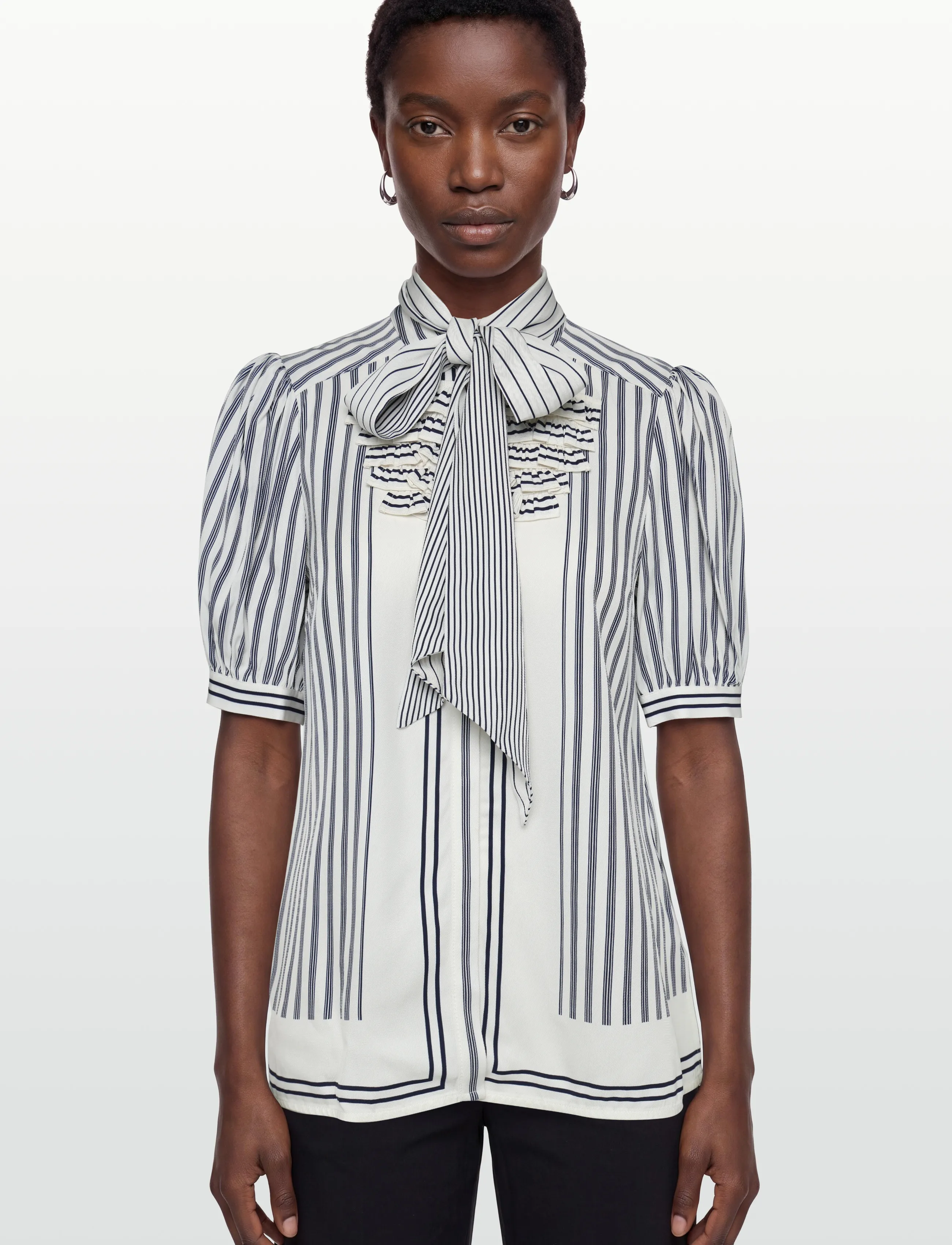 Reiss - ISCHIA - kortärmade blusar - 10 navy/ivory - 3