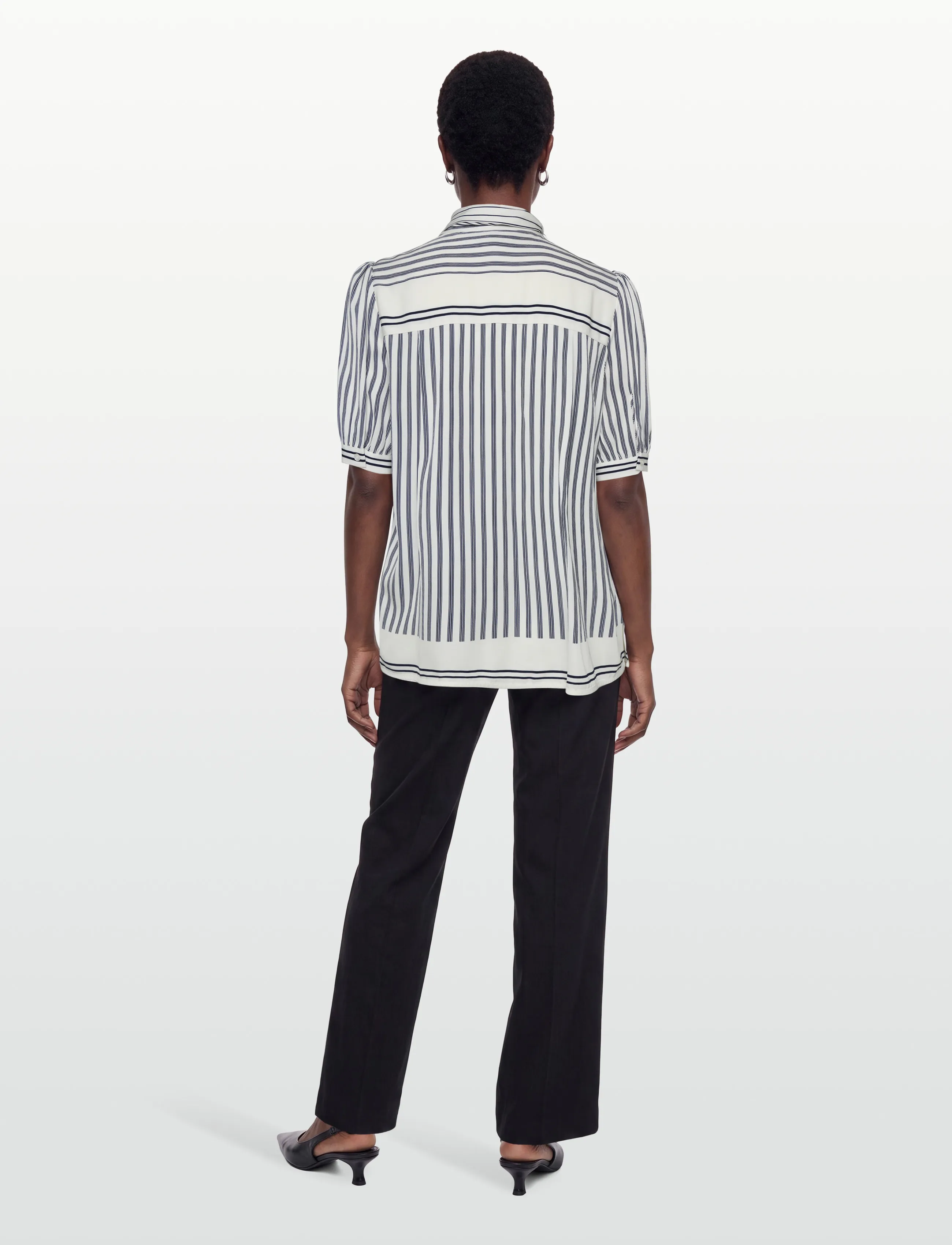 Reiss - ISCHIA - kortärmade blusar - 10 navy/ivory - 4