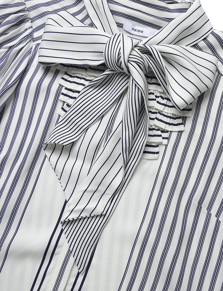 Reiss - ISCHIA - kortärmade blusar - 10 navy/ivory - 5