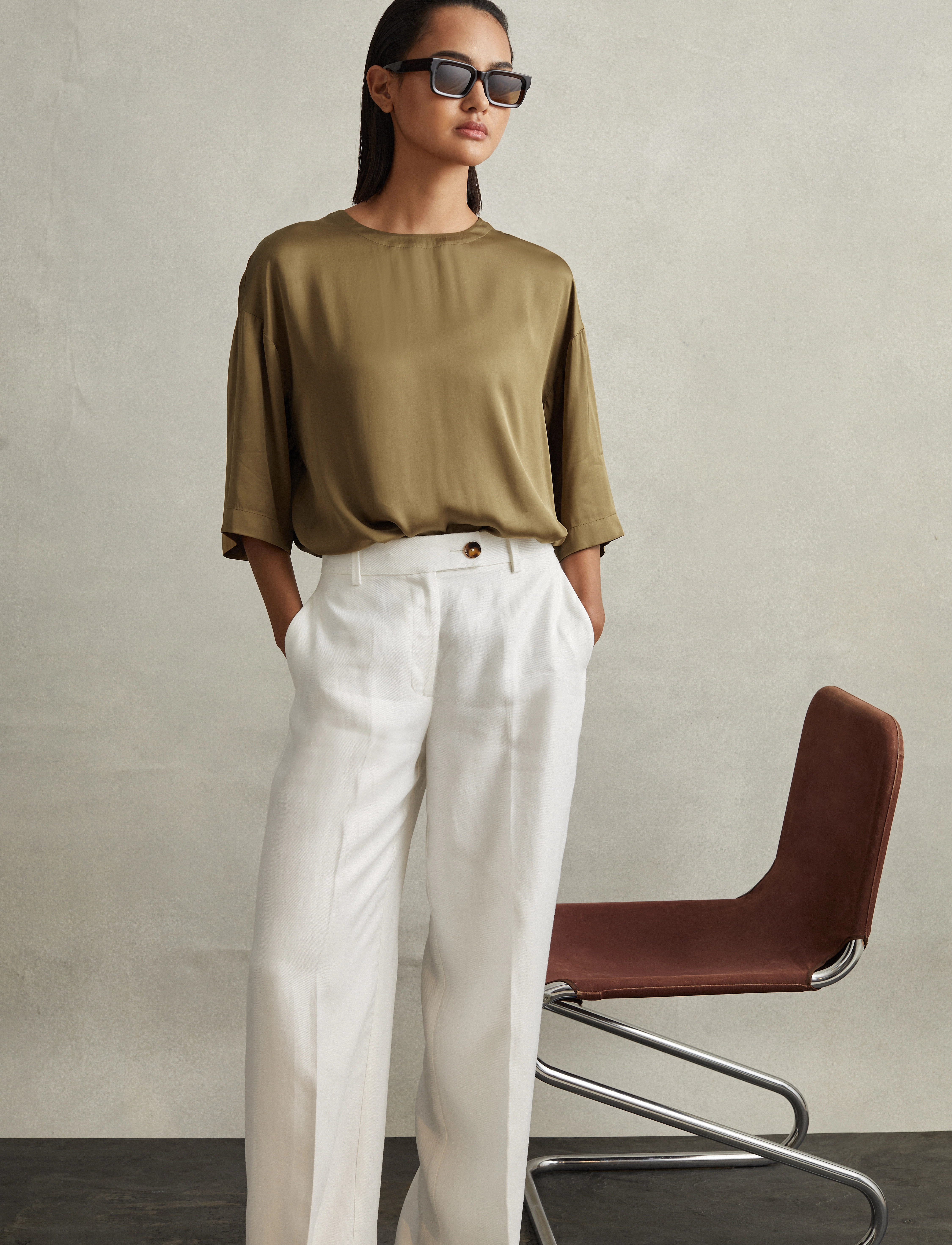 Reiss - ANYA - khaki - 4