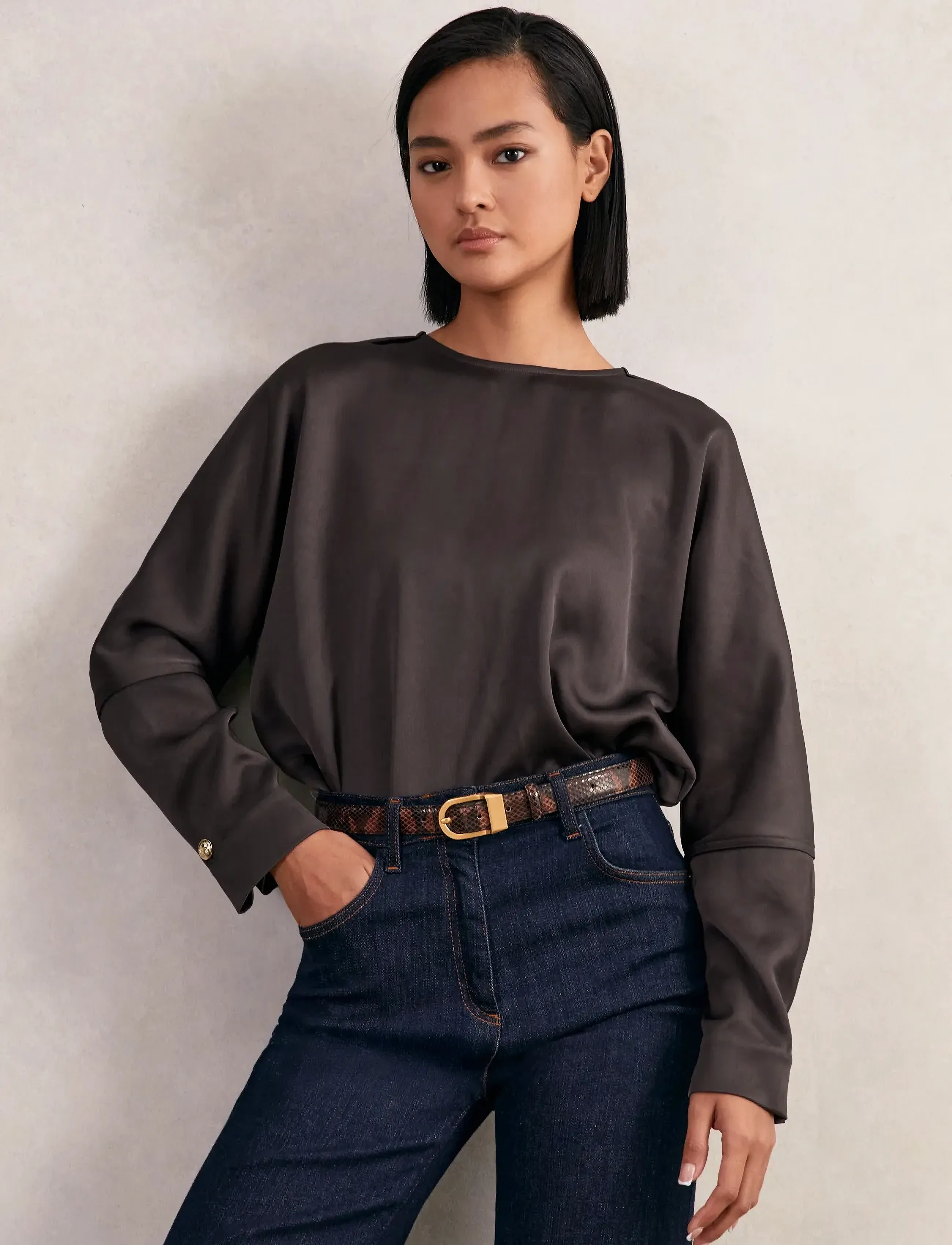 Reiss NATALIA - Bluser & Skjorter - MAUVE / brown