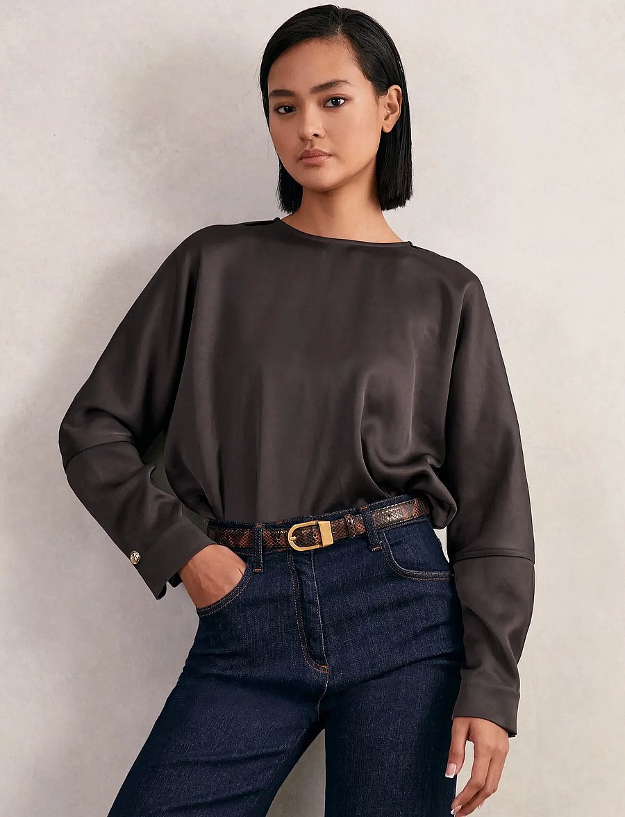 Reiss - NATALIA - langärmelige blusen - mauve - 0
