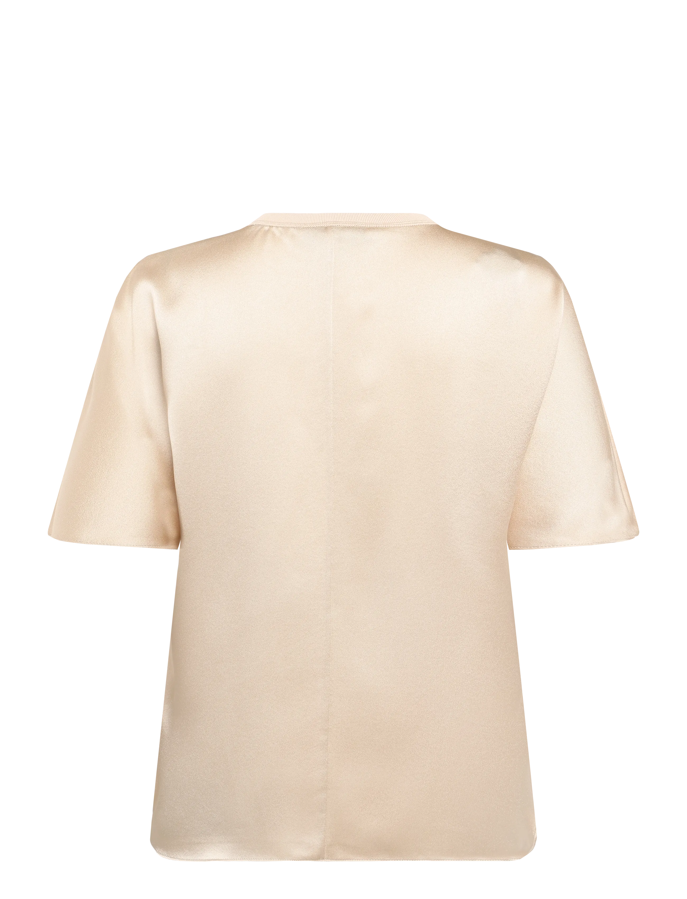 Reiss - LENA SILK SHORTSLEEVE TOP - kurzärmelige blusen - champagne neutral - 1