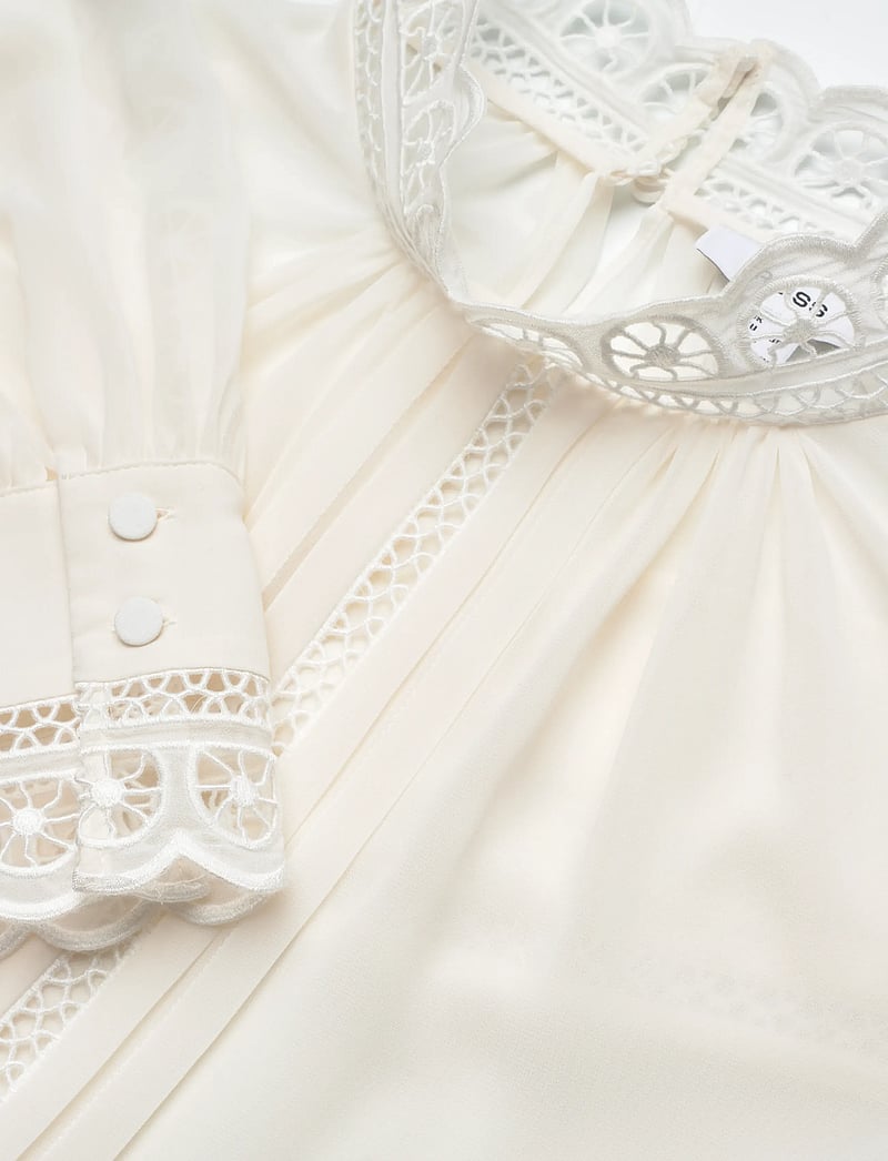 Reiss - ORI - långärmade blusar - cream - 3