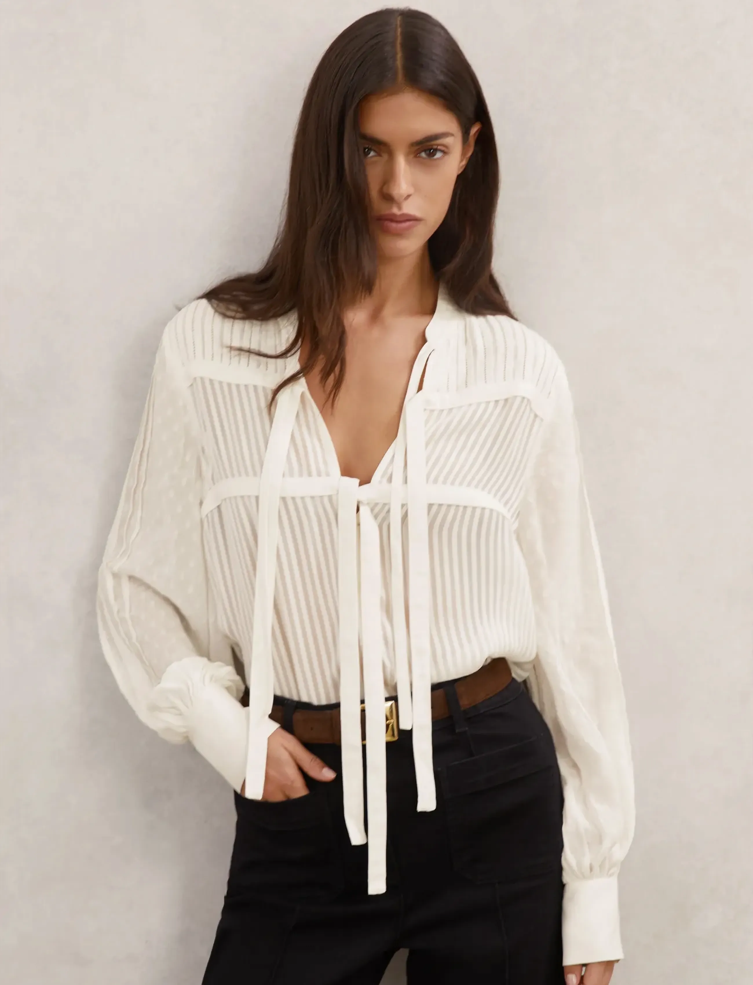 Reiss JOSEPHINE - Pluusid - IVORY / cream