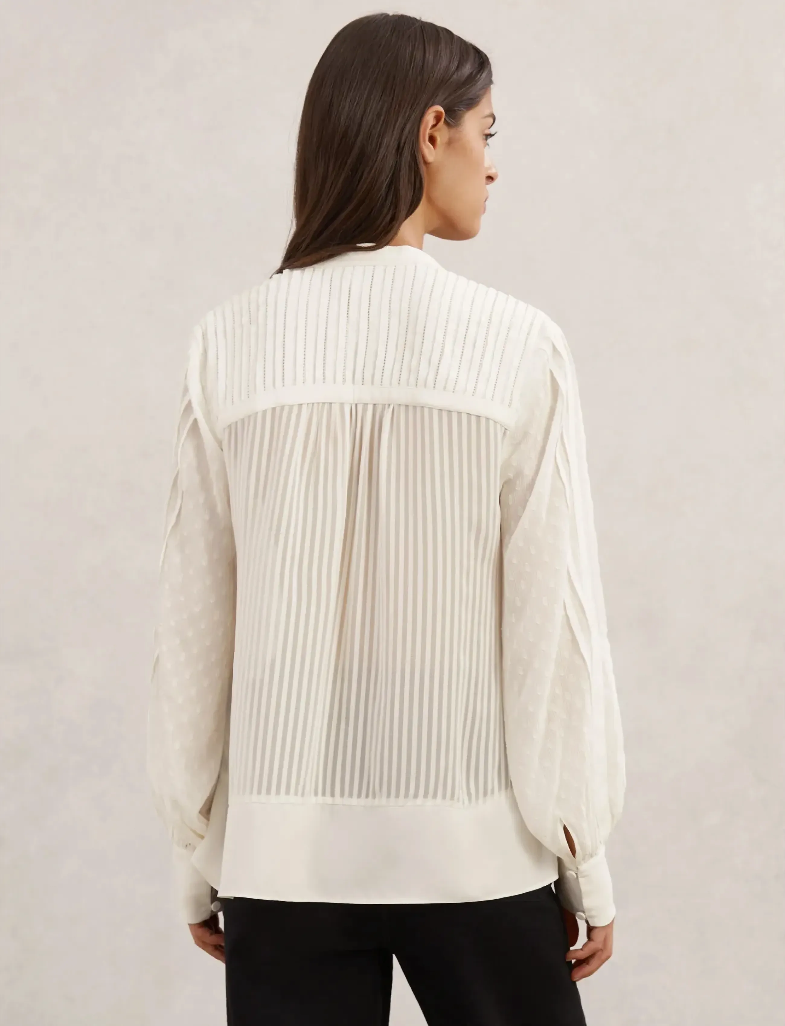 Reiss - JOSEPHINE - pikkade varrukatega pluusid - ivory - 2