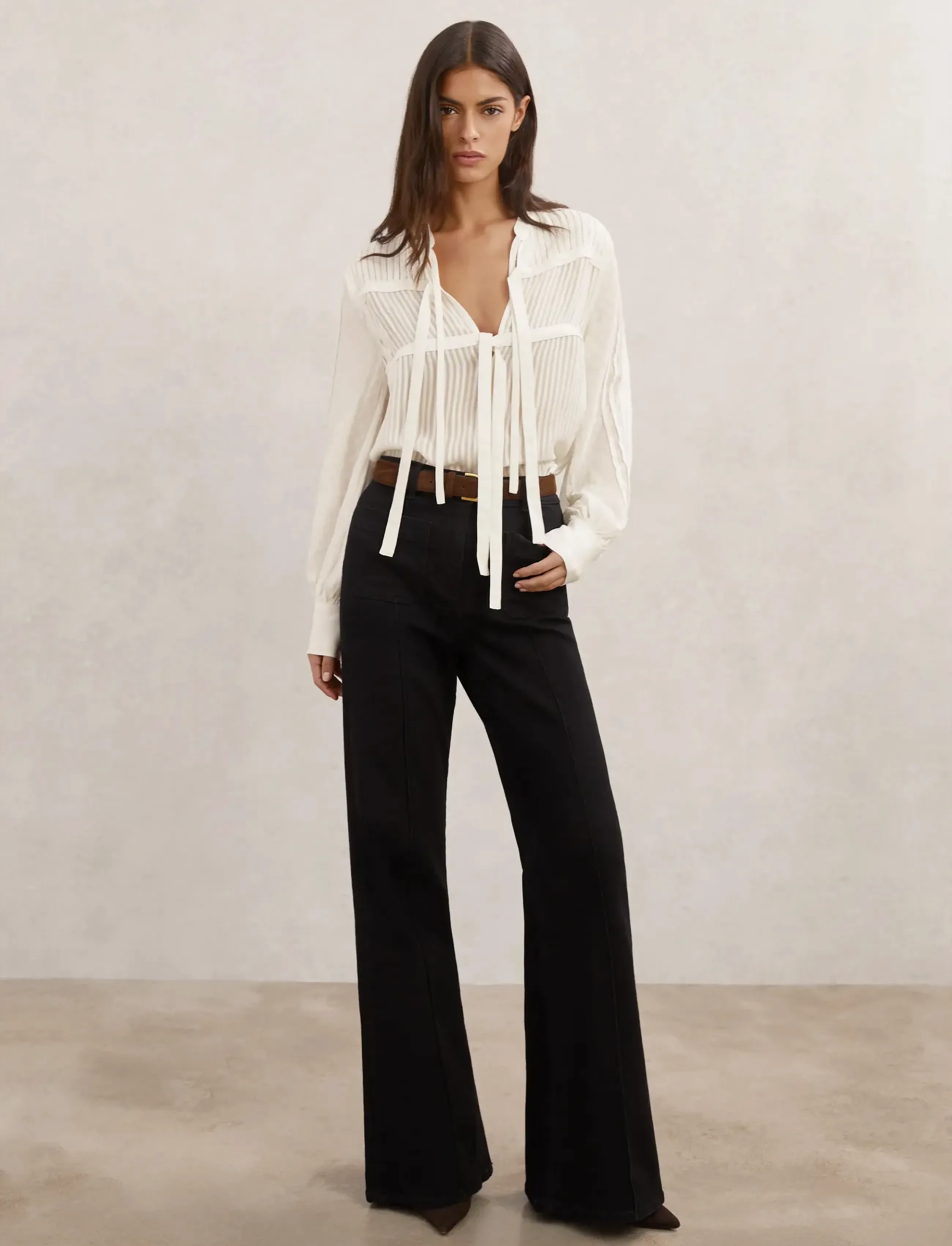 Reiss - JOSEPHINE - pikkade varrukatega pluusid - ivory - 3
