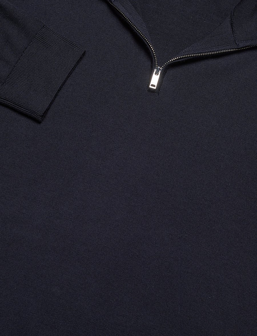 Reiss - BLACKHALL - half zip - navy - 5