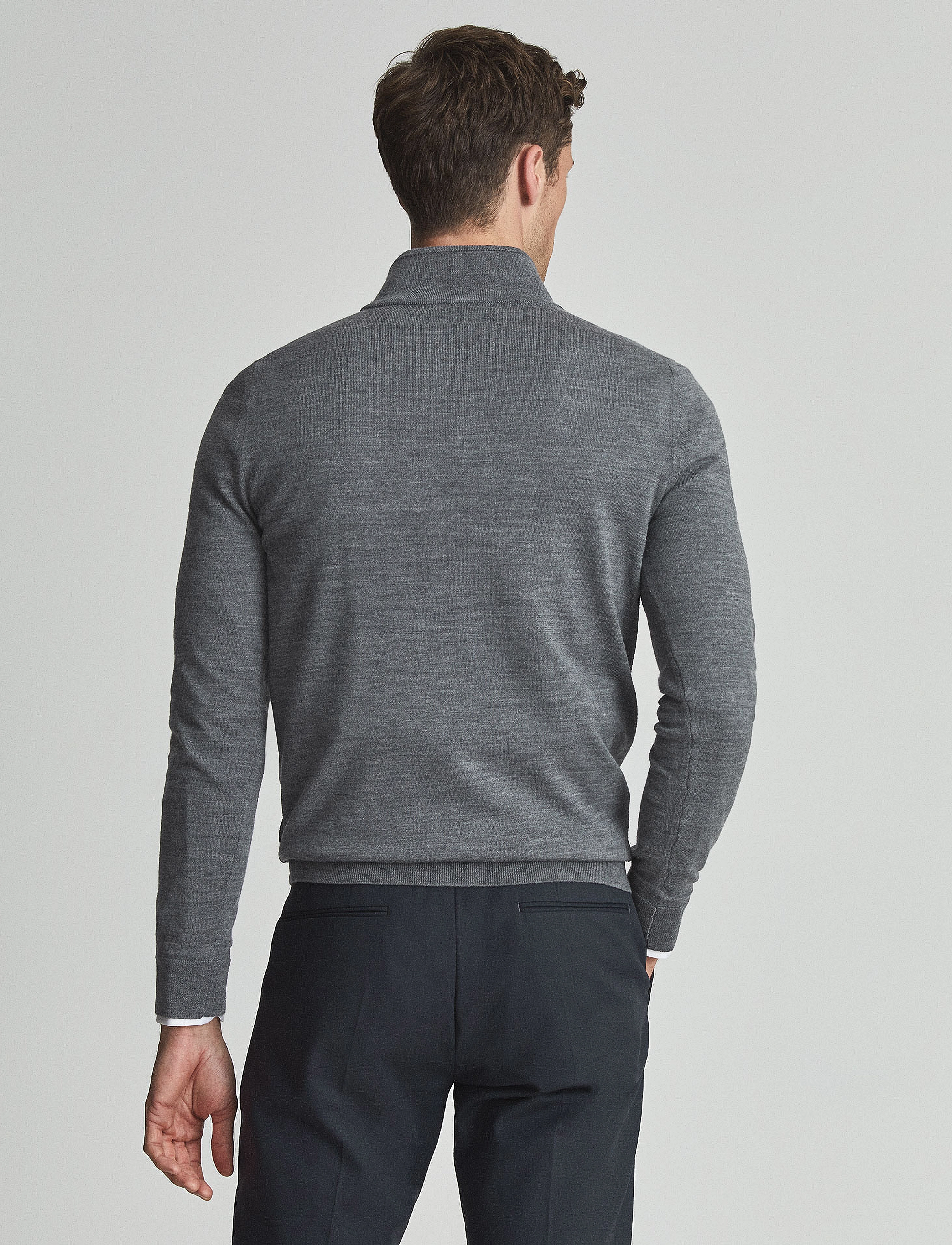 Reiss - BLACKHALL - män - mid grey melange - 3