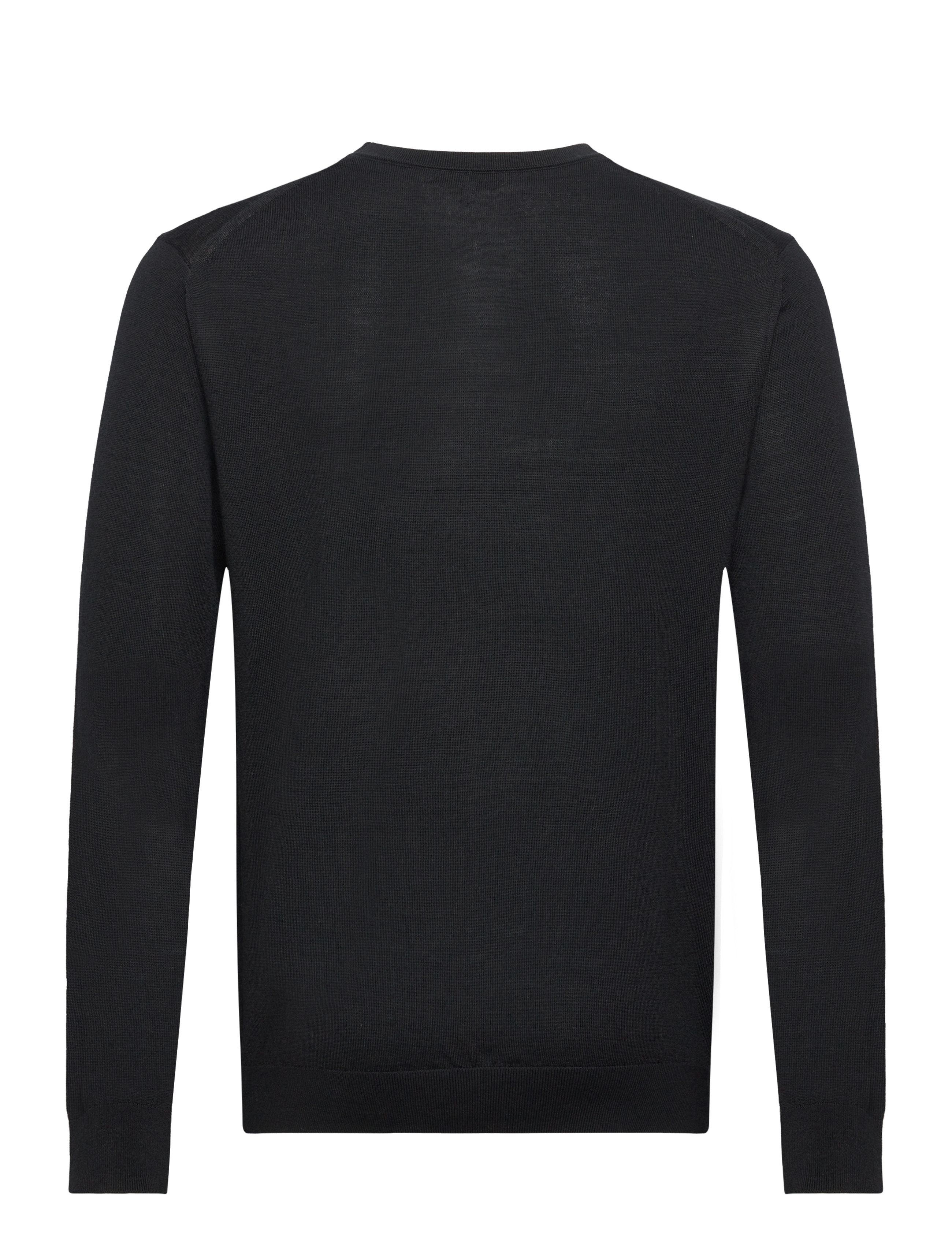 Reiss - WESSEX - megztinis su apvalios formos apykakle - black - 2