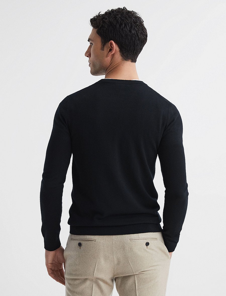 Reiss - WESSEX - rund hals - black - 3