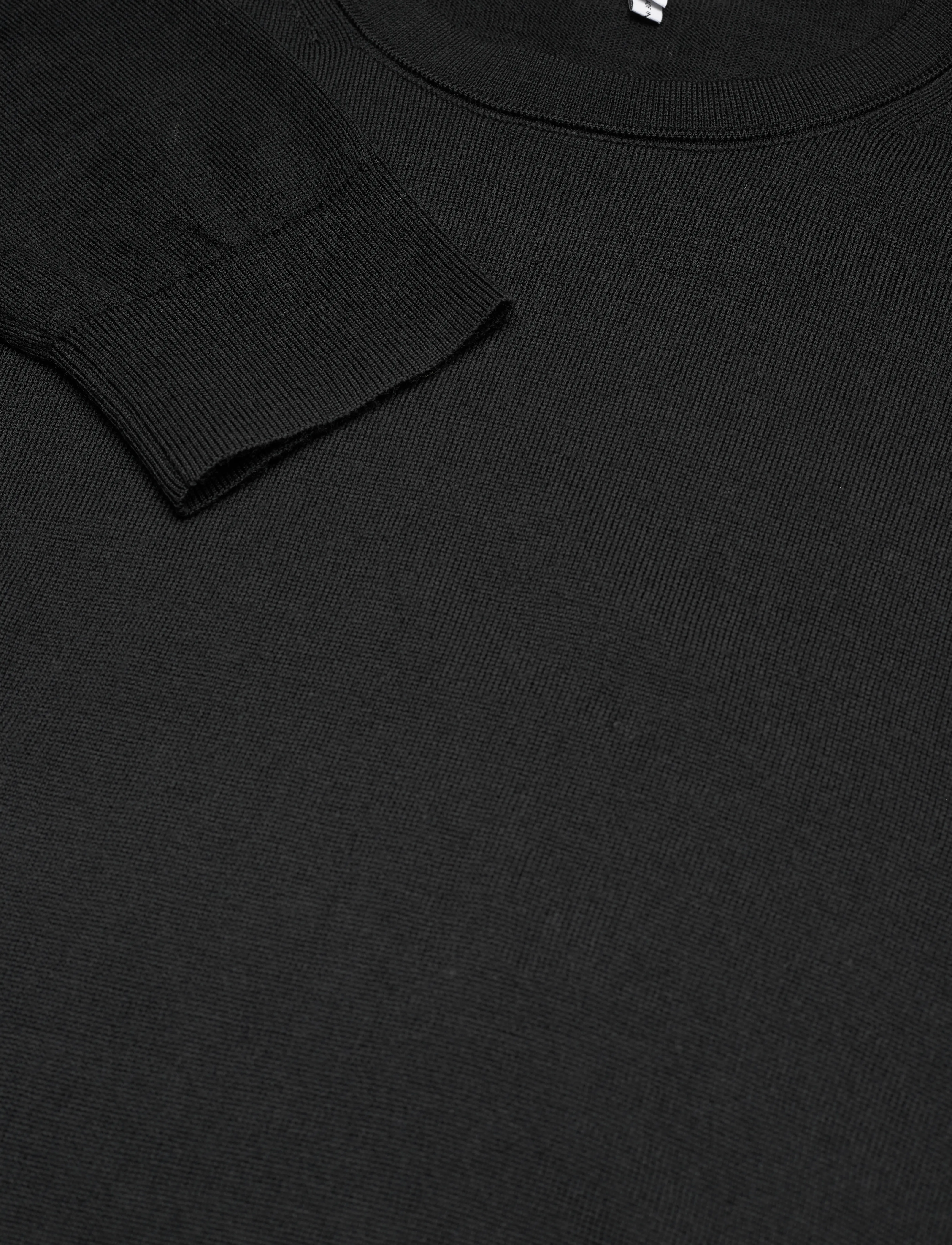 Reiss - WESSEX - megztinis su apvalios formos apykakle - black - 5