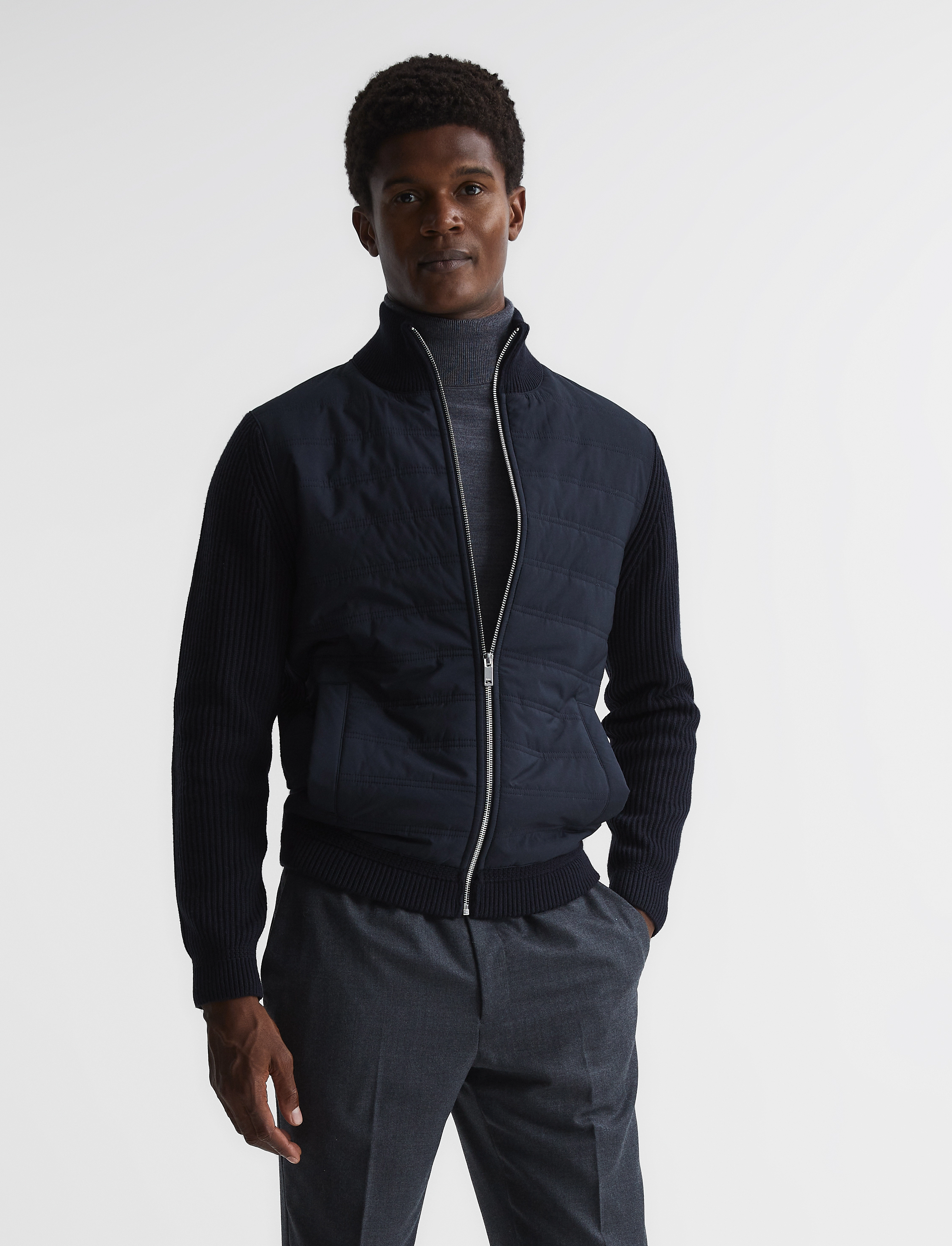 Reiss - TRAINER - navy - 2