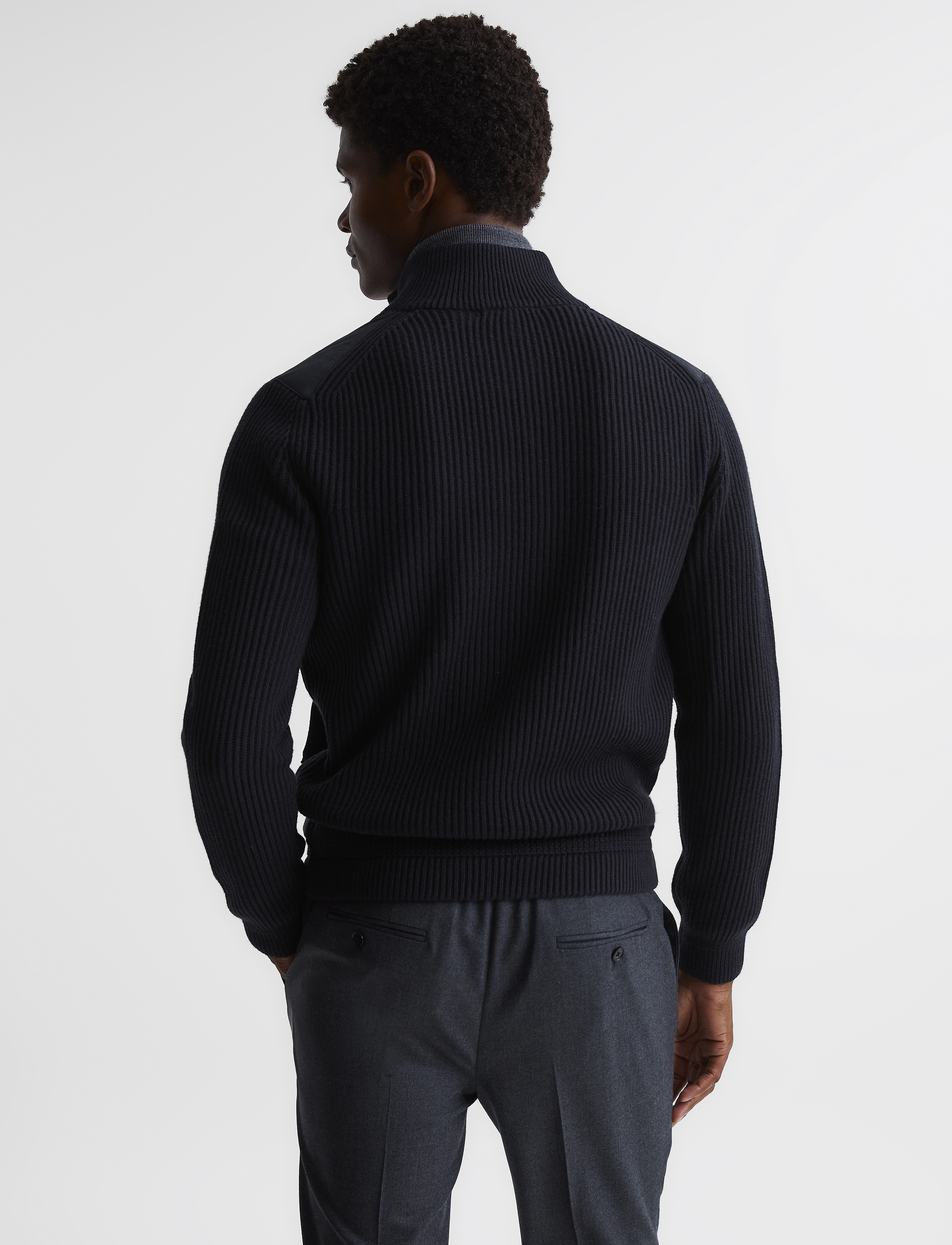 Reiss - TRAINER - navy - 3