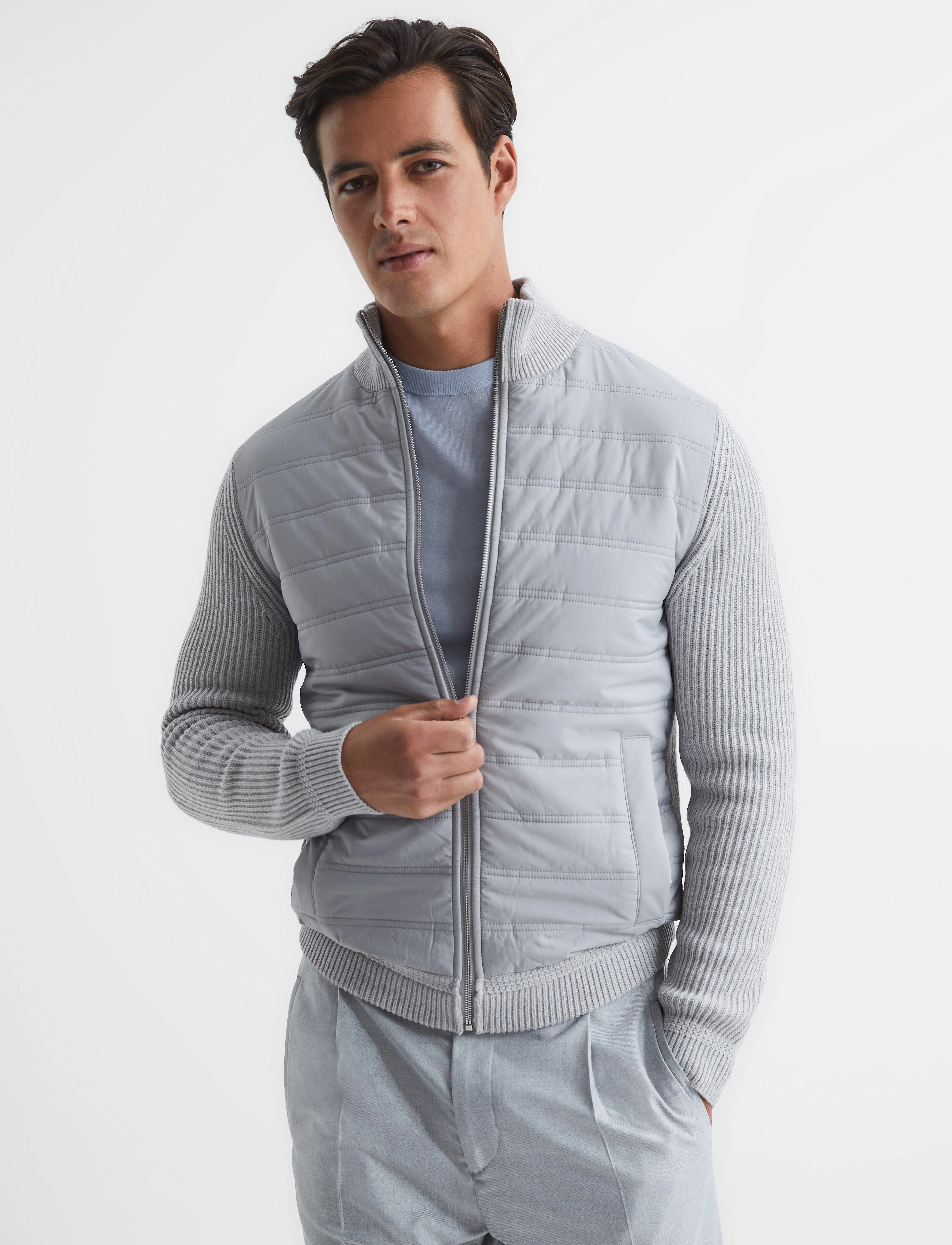 Reiss - TRAINER - soft grey - 2