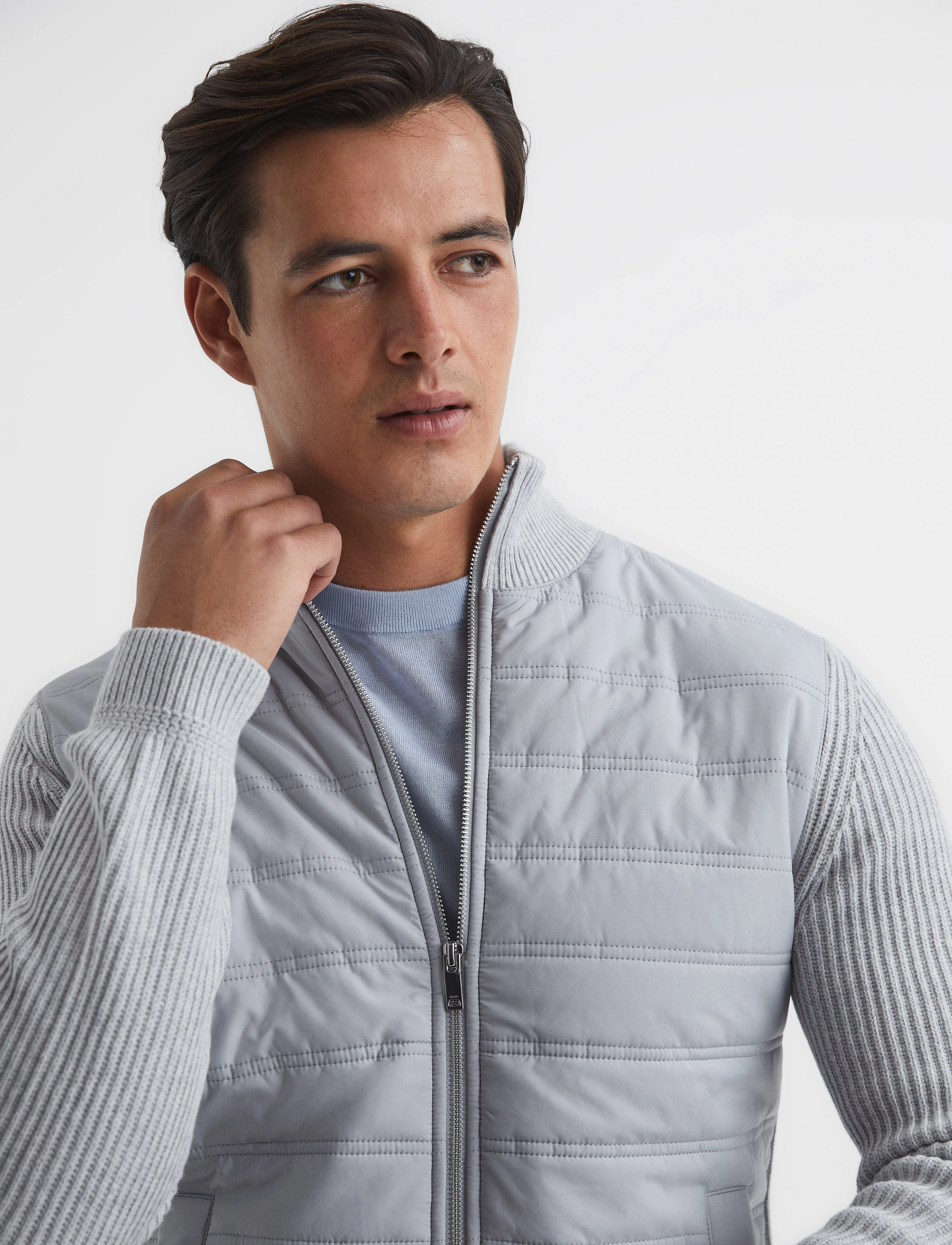 Reiss - TRAINER - soft grey - 4