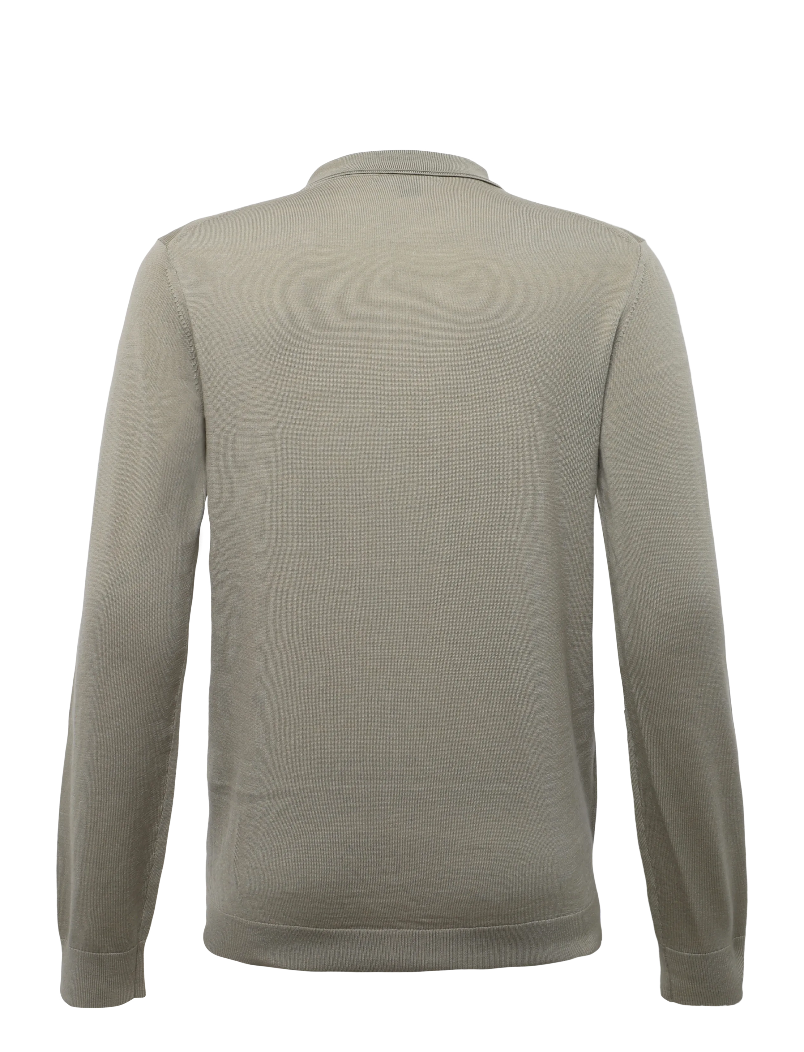Reiss - TRAFFORD - langärmelige strick-polohemden - 33 soft olive green - 2