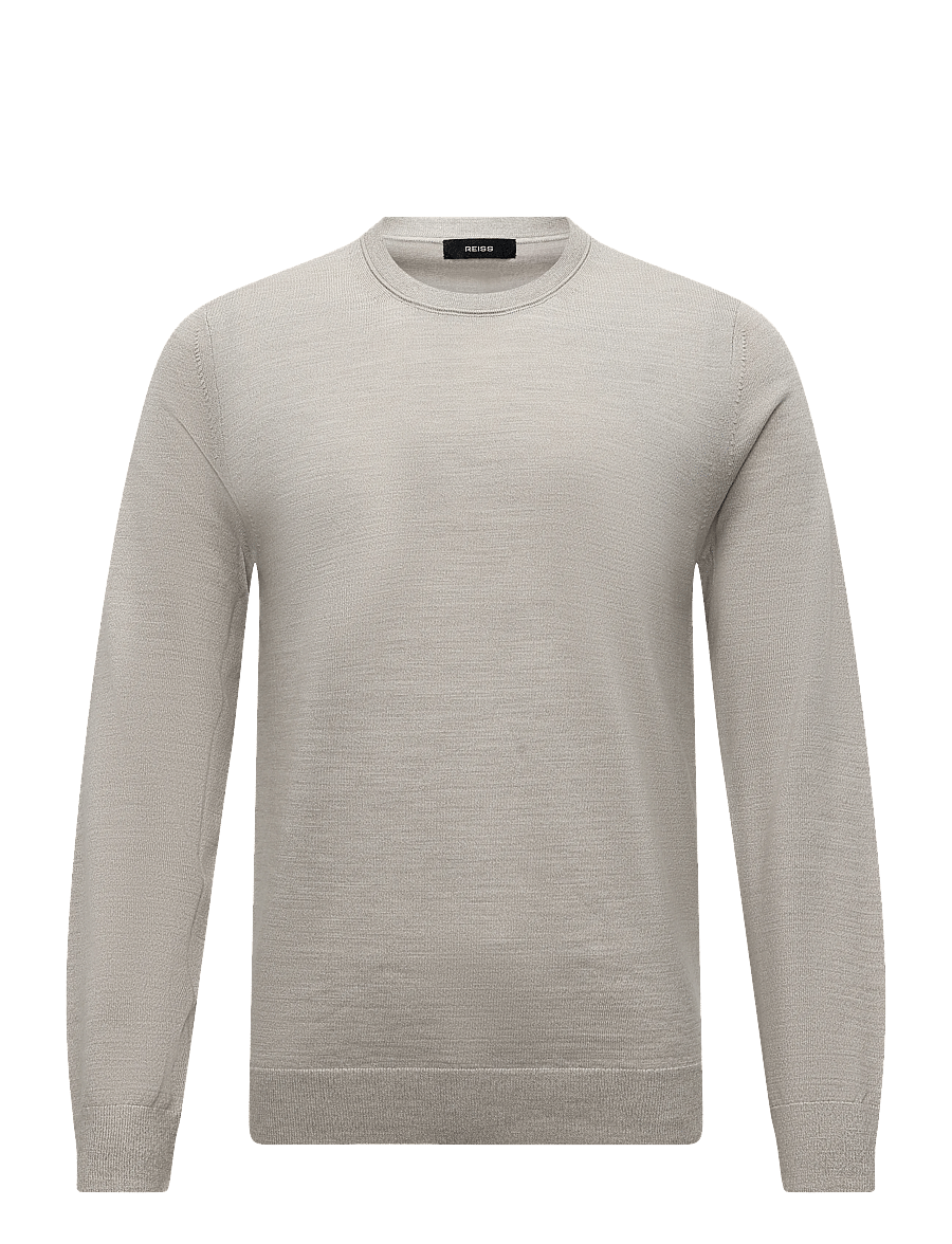 Reiss - WESSEX LS CREW MERINO WOOL JUMPER - Ümara kaelusega - stone mouline - 0