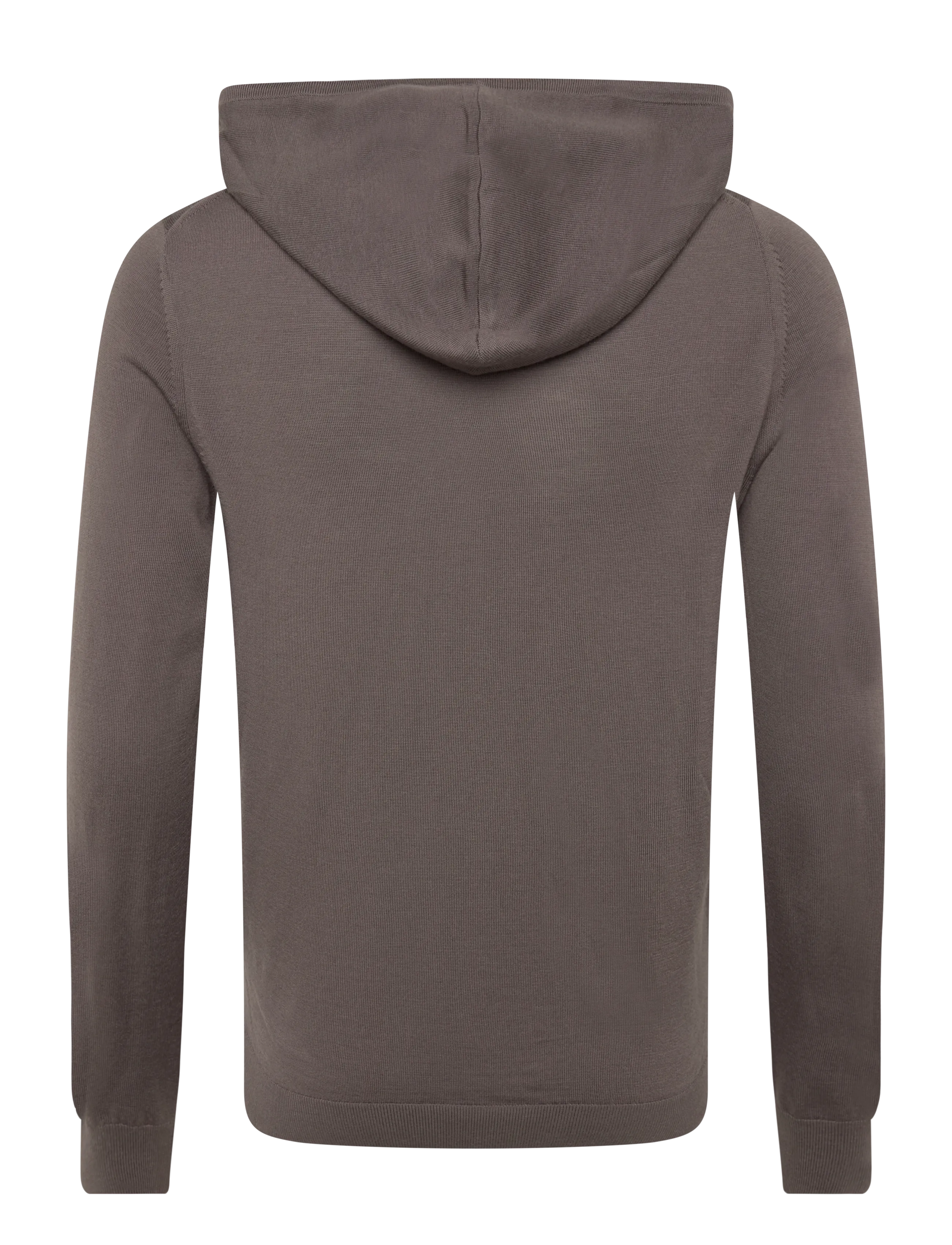 Reiss - HOLLAND LS MERINO WOOL HOODY - hoodies - ridge brown - 1