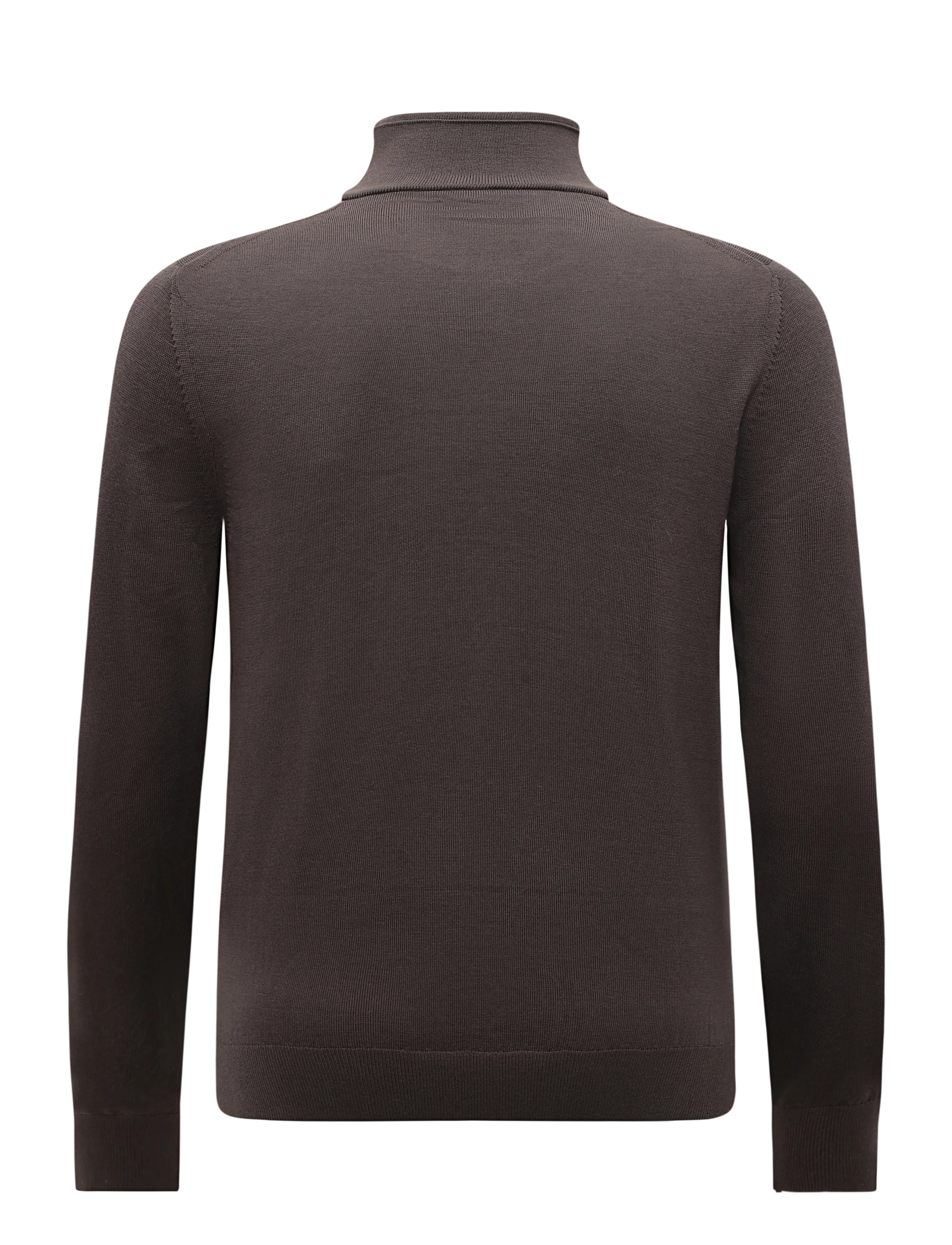 Reiss - BLACKHALL LS HALF ZIP FUNNEL MERINO WOOL JUMPER - poolpika lukuga džemprid - ridge brown - 1